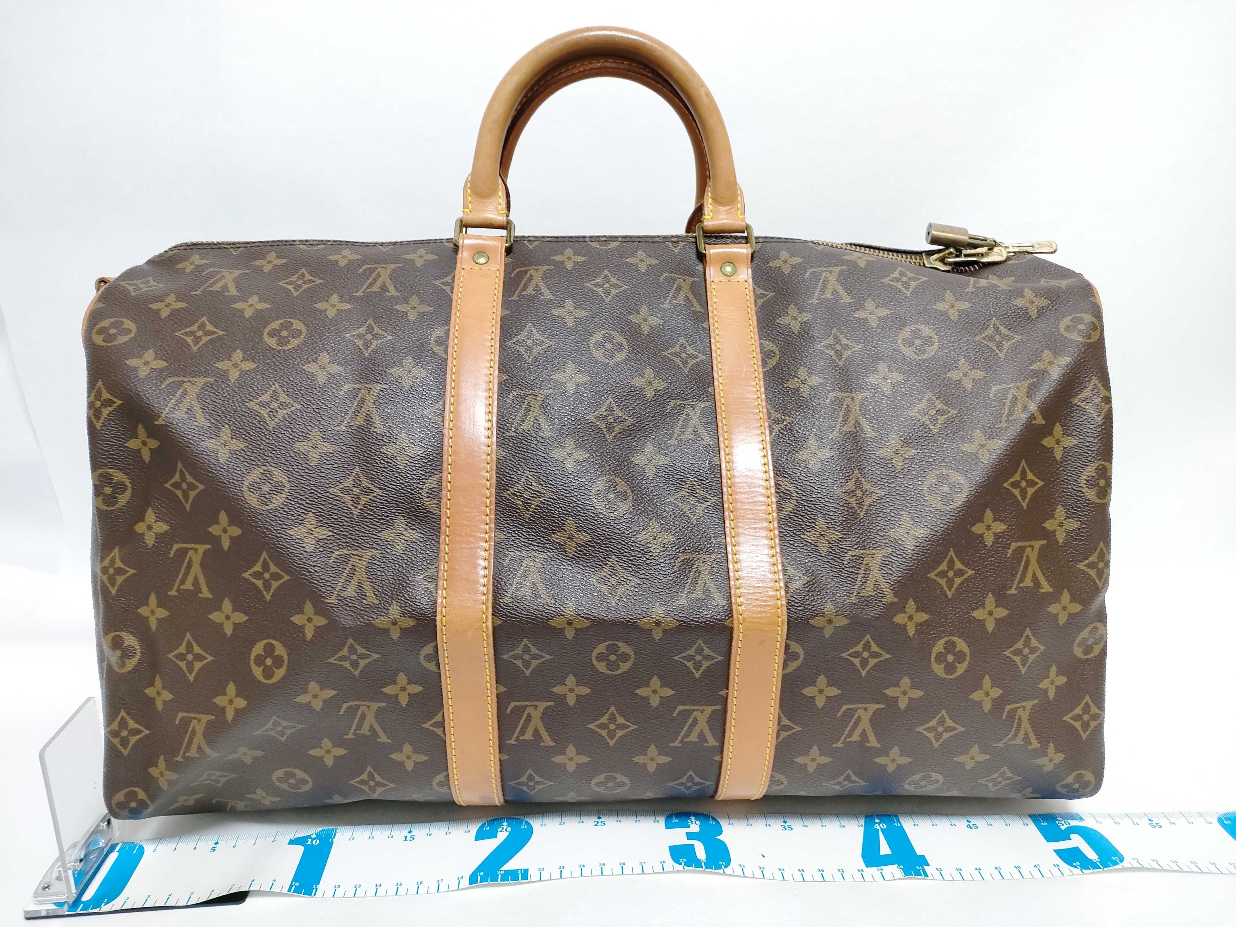 Monogram LOUIS_VUITTON M41416 Keepall Bandouliere 50 VI883 Strap, Name Tag, Poigner Boston Bag — view 2