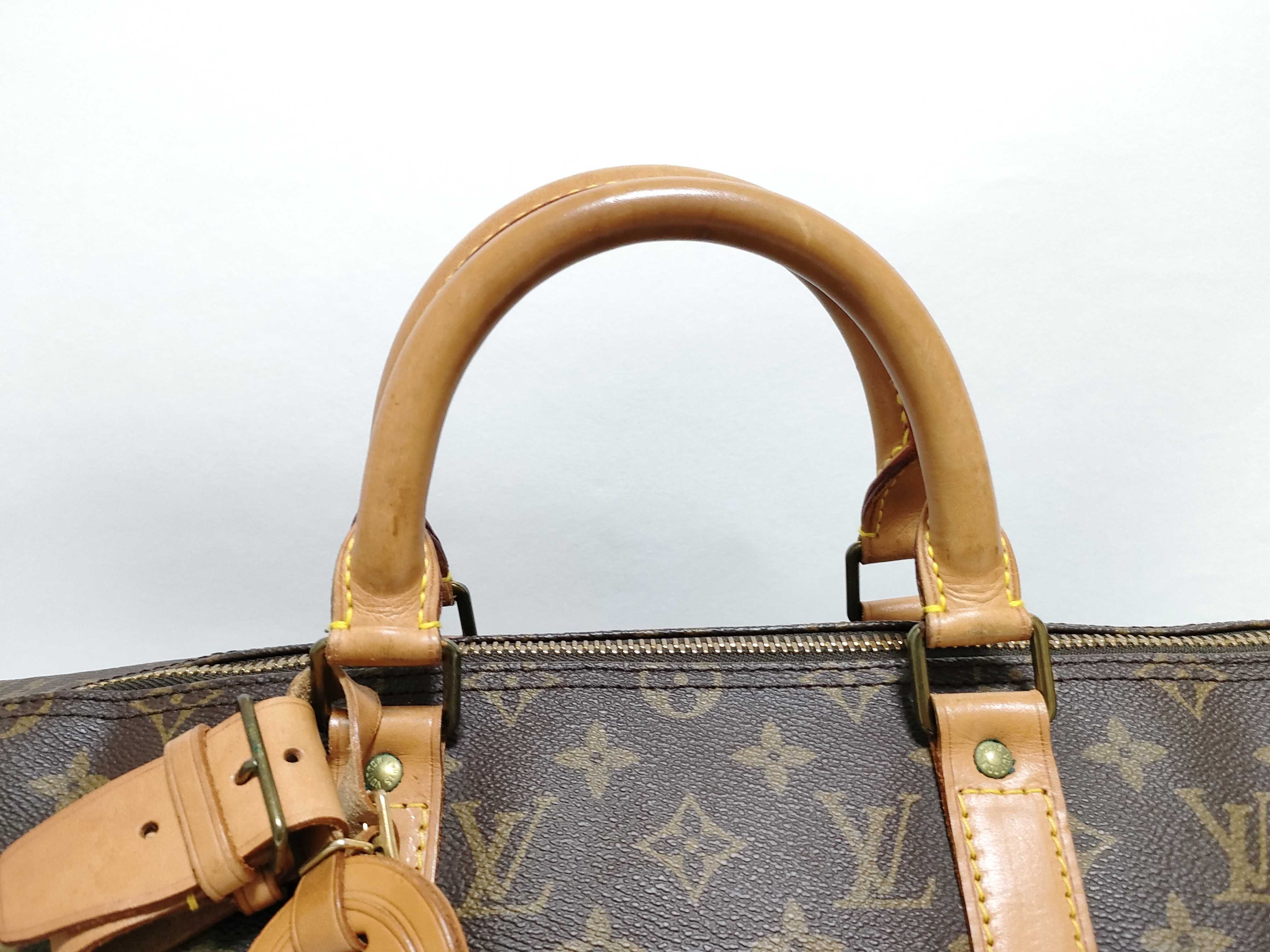Monogram LOUIS_VUITTON M41416 Keepall Bandouliere 50 VI883 Strap, Name Tag, Poigner Boston Bag — view 3