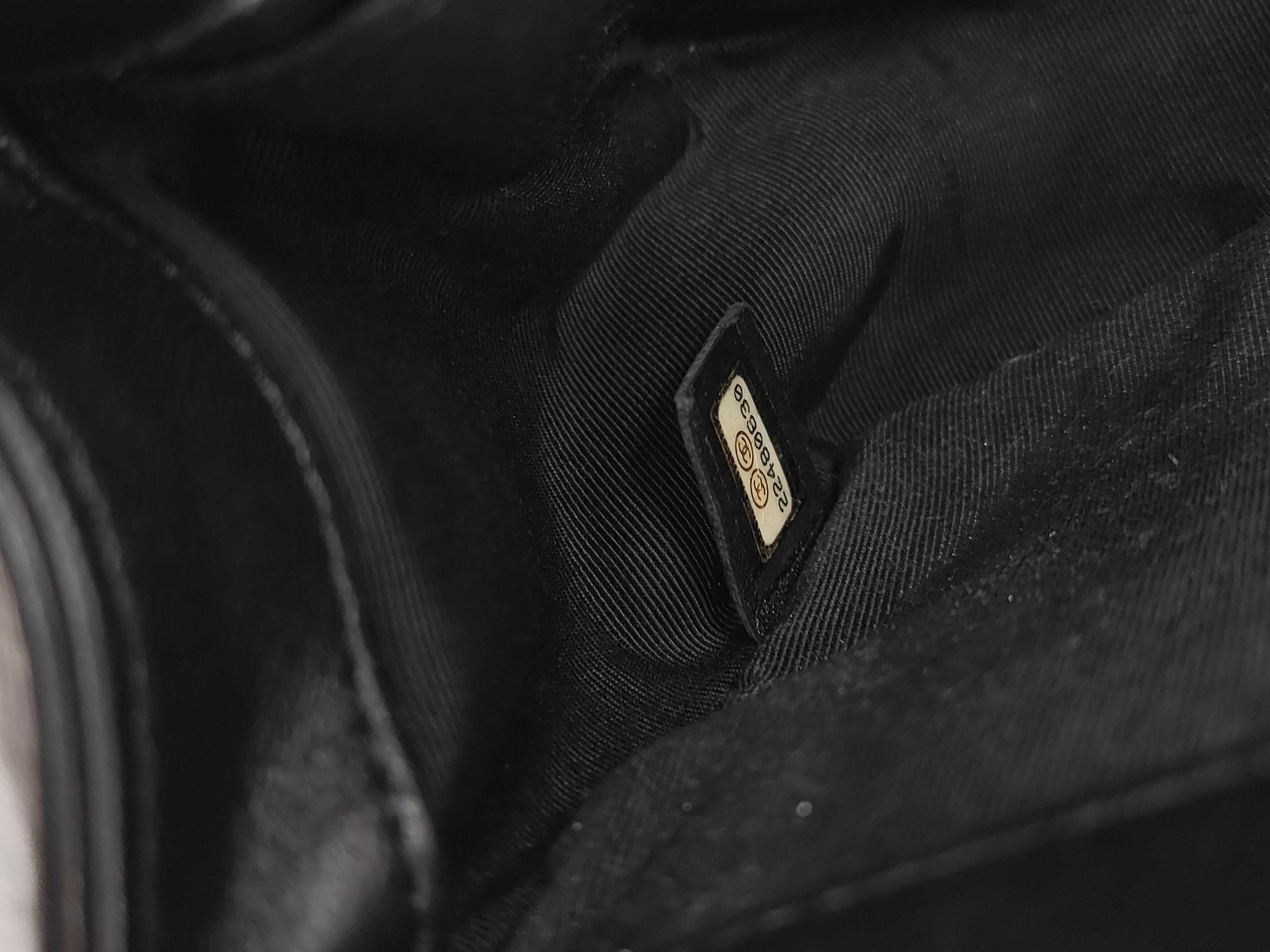 Boy Chanel Lambskin Chain Shoulder Bag, Black with Gold Hardware, with original seal, item number 22. — view 10