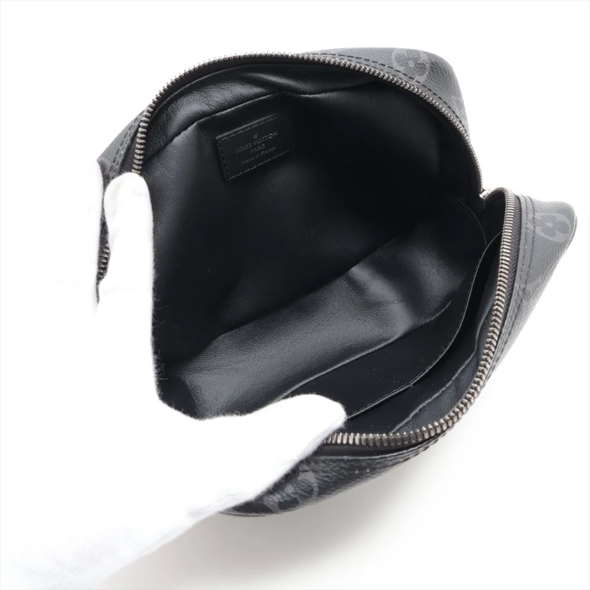 Monogram Eclipse Trouse Toilette PM M43384 BA0241 Black Pouch — view 3