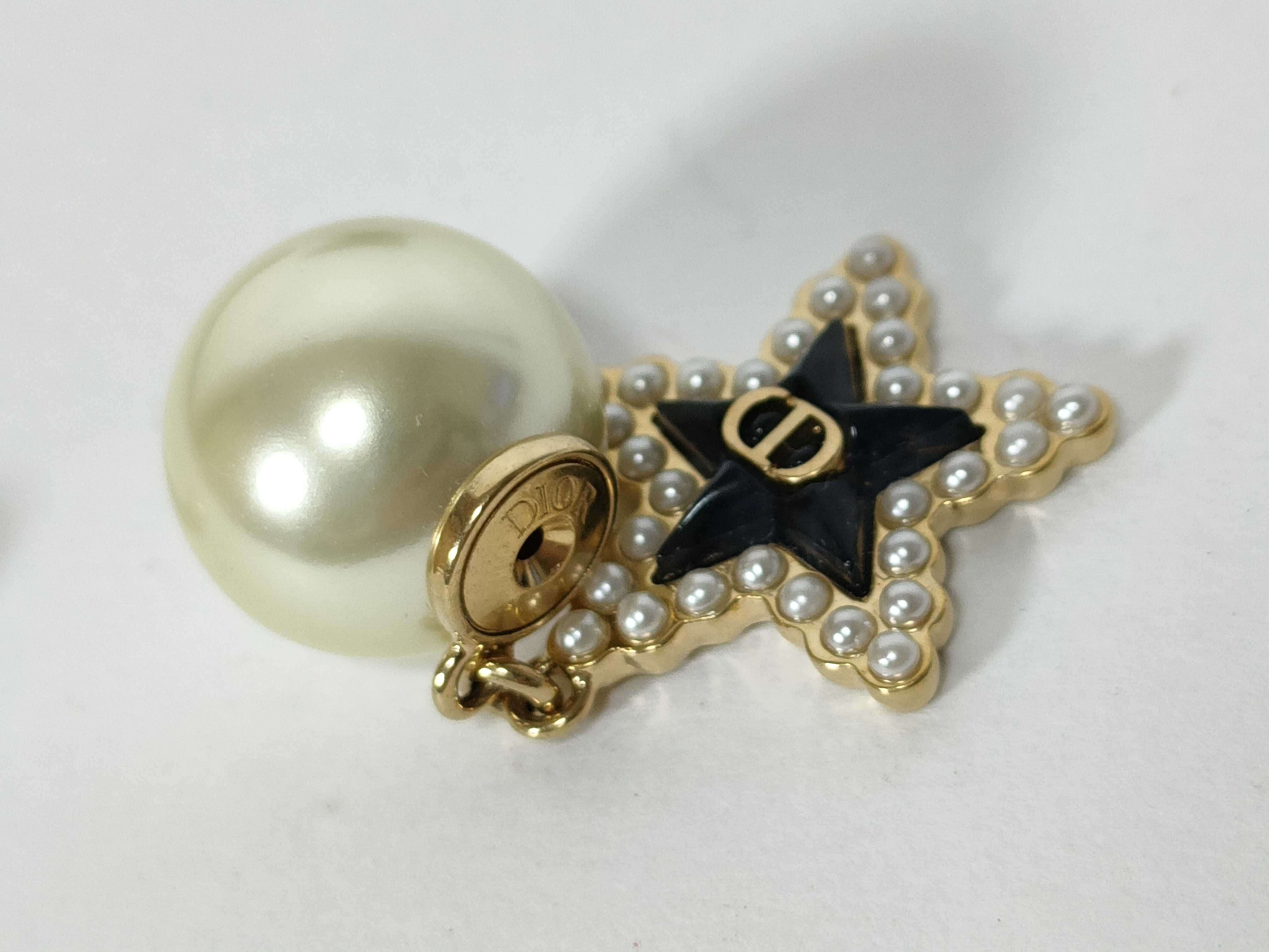 Tribal Pearl Star Earrings — view 5