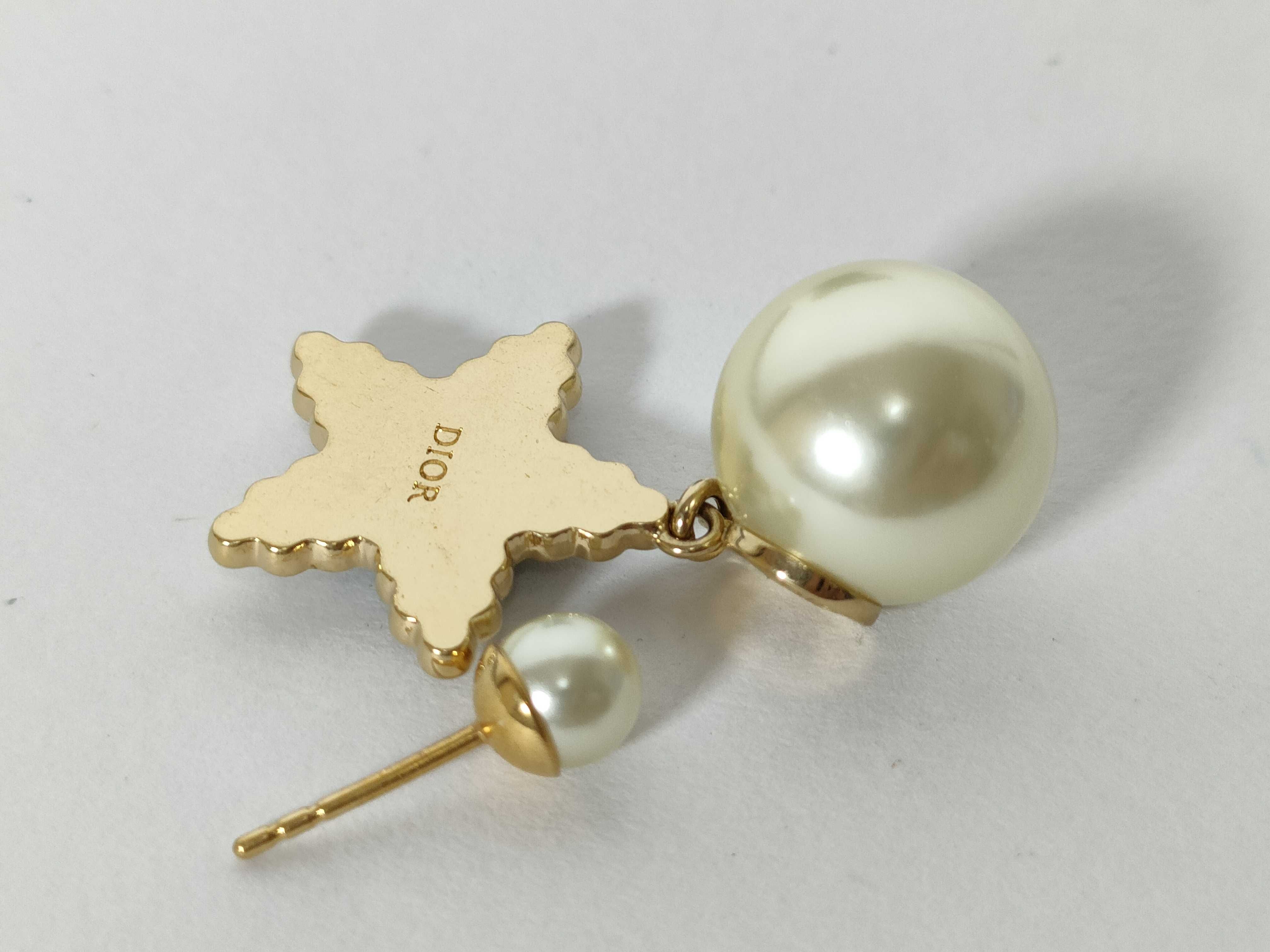 Tribal Pearl Star Earrings — view 6
