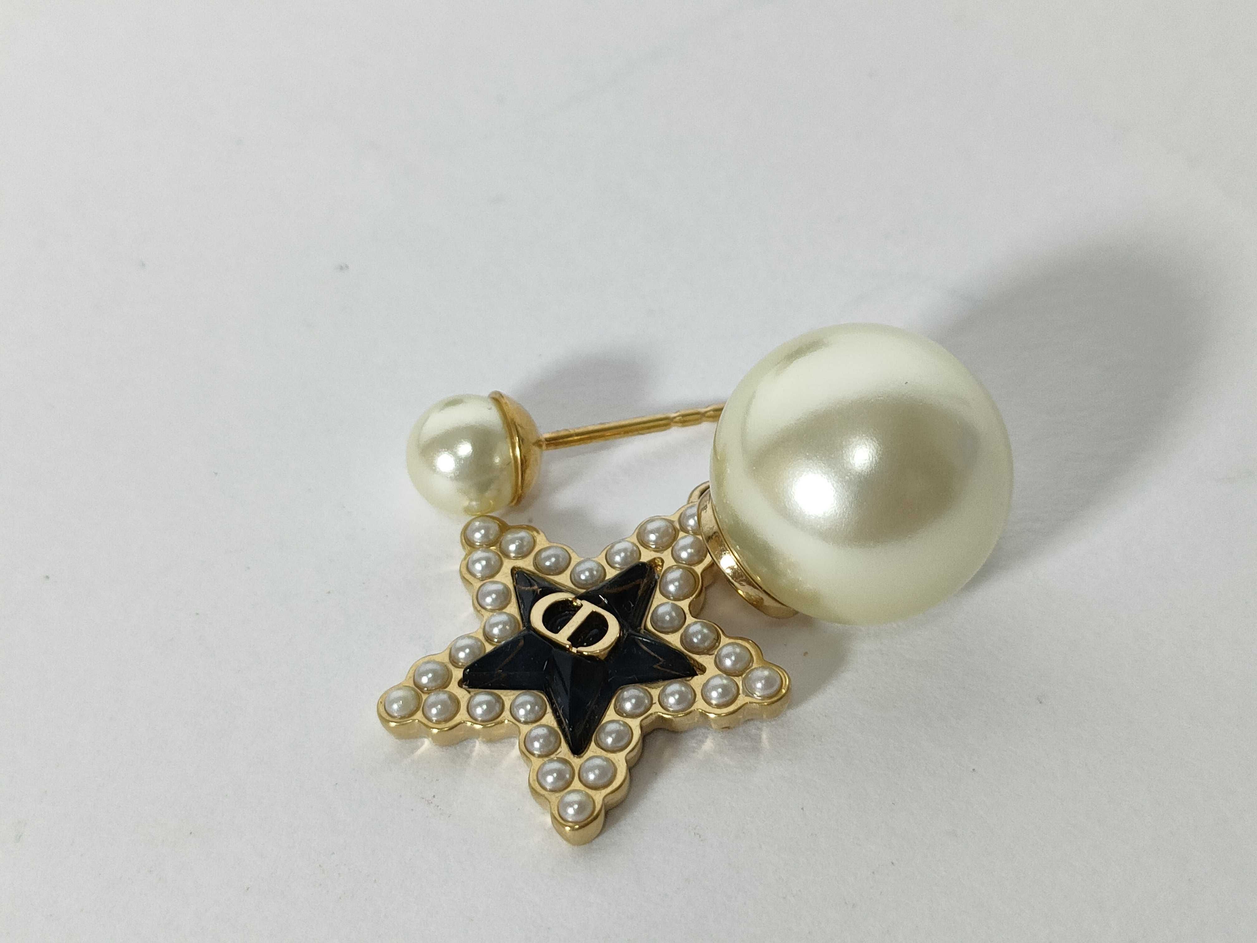 Tribal Pearl Star Earrings — view 7