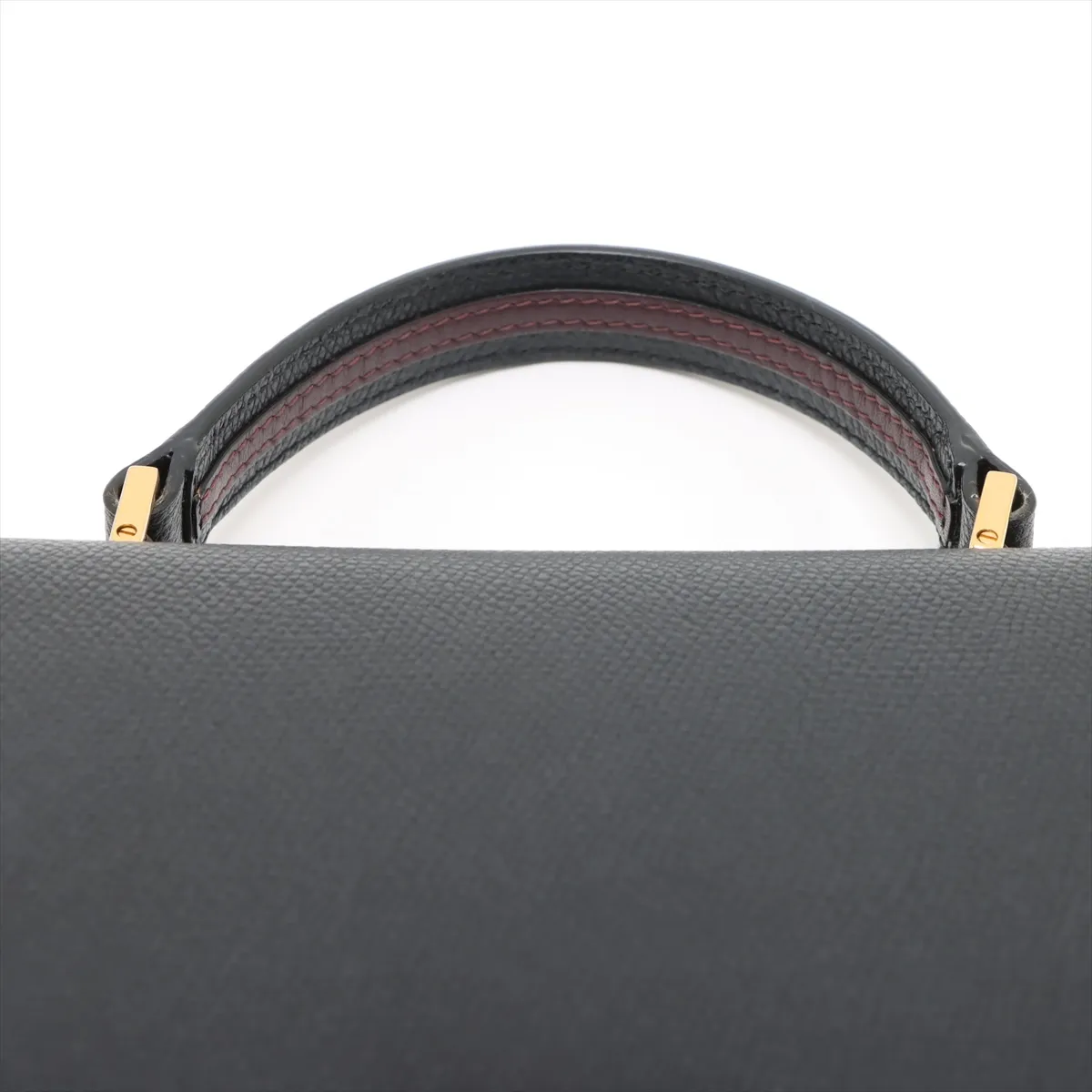 V Sling Leather x Studs 2WAY Handbag Black — view 6