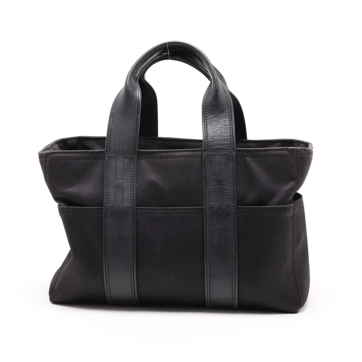 Acapulco PM Nylon x Leather Black Silver Hardware — view 2