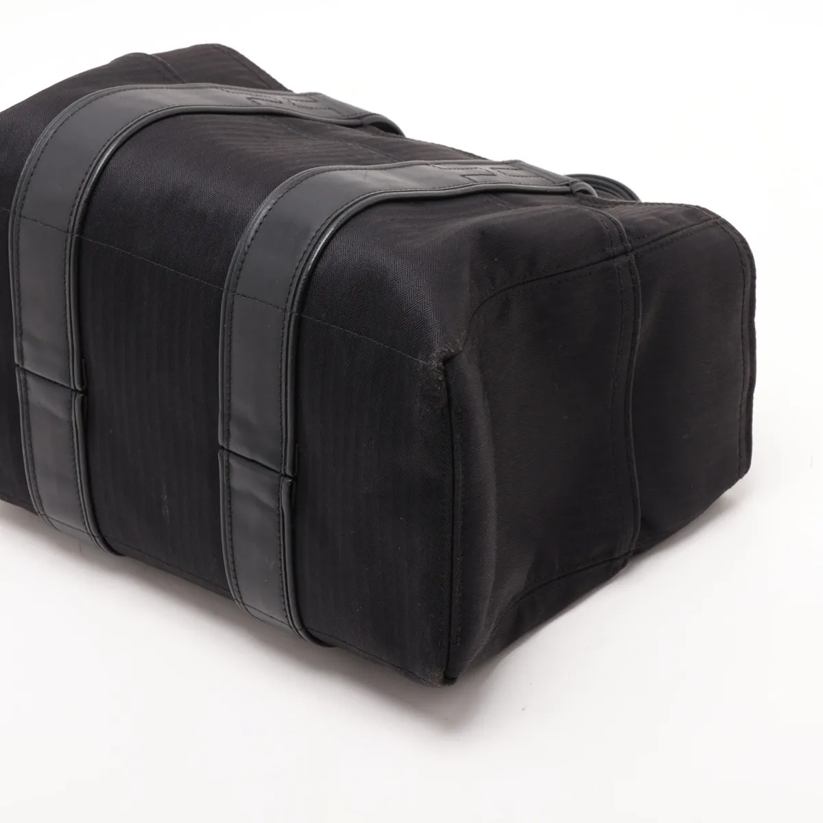 Acapulco PM Nylon x Leather Black Silver Hardware — view 3