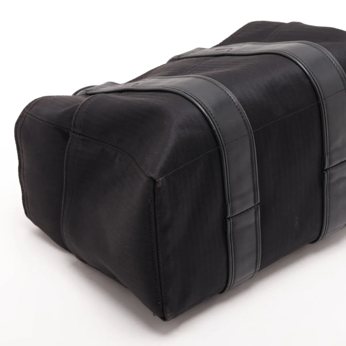 Acapulco PM Nylon x Leather Black Silver Hardware — view 4