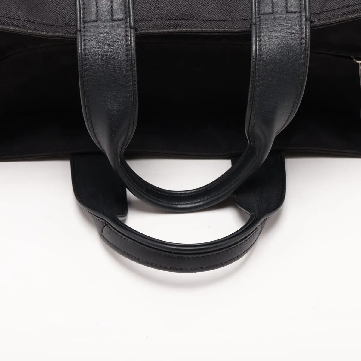 Acapulco PM Nylon x Leather Black Silver Hardware — view 5