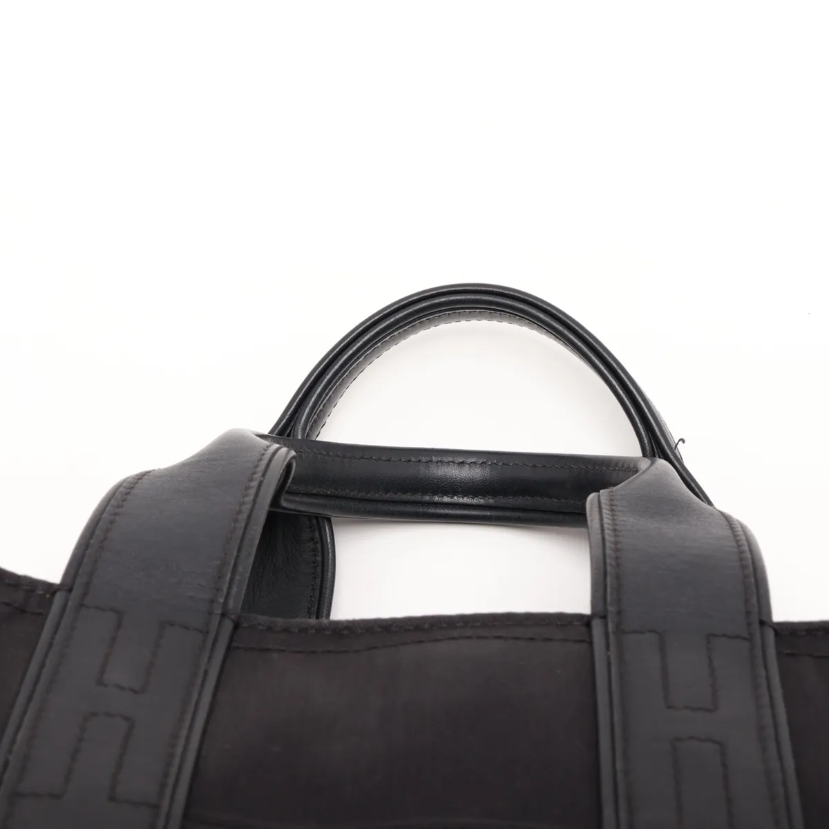 Acapulco PM Nylon x Leather Black Silver Hardware — view 6