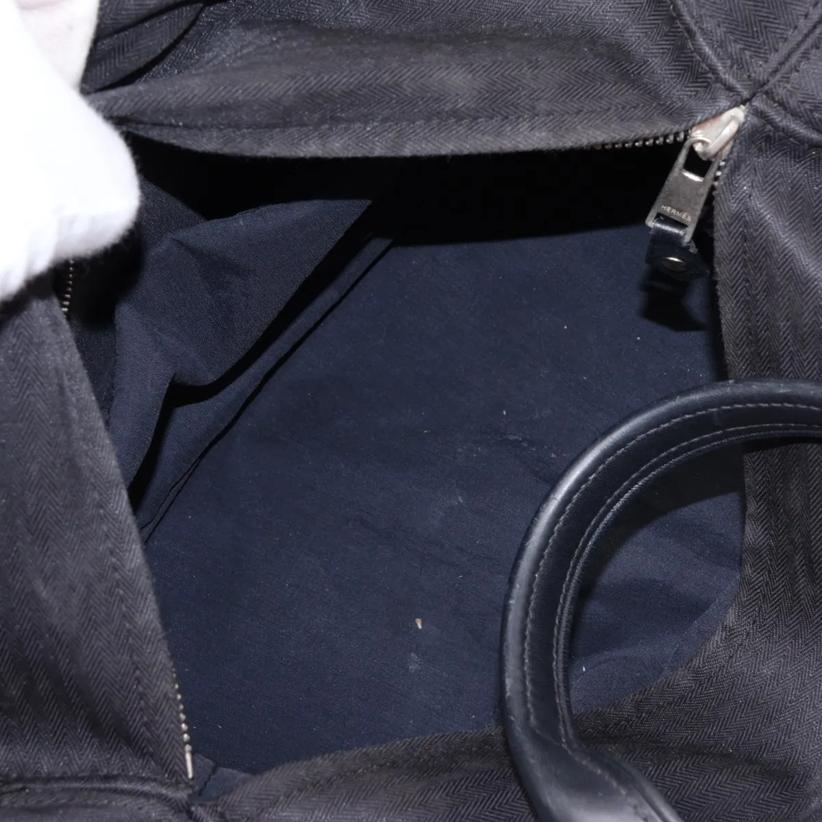 Acapulco PM Nylon x Leather Black Silver Hardware — view 7