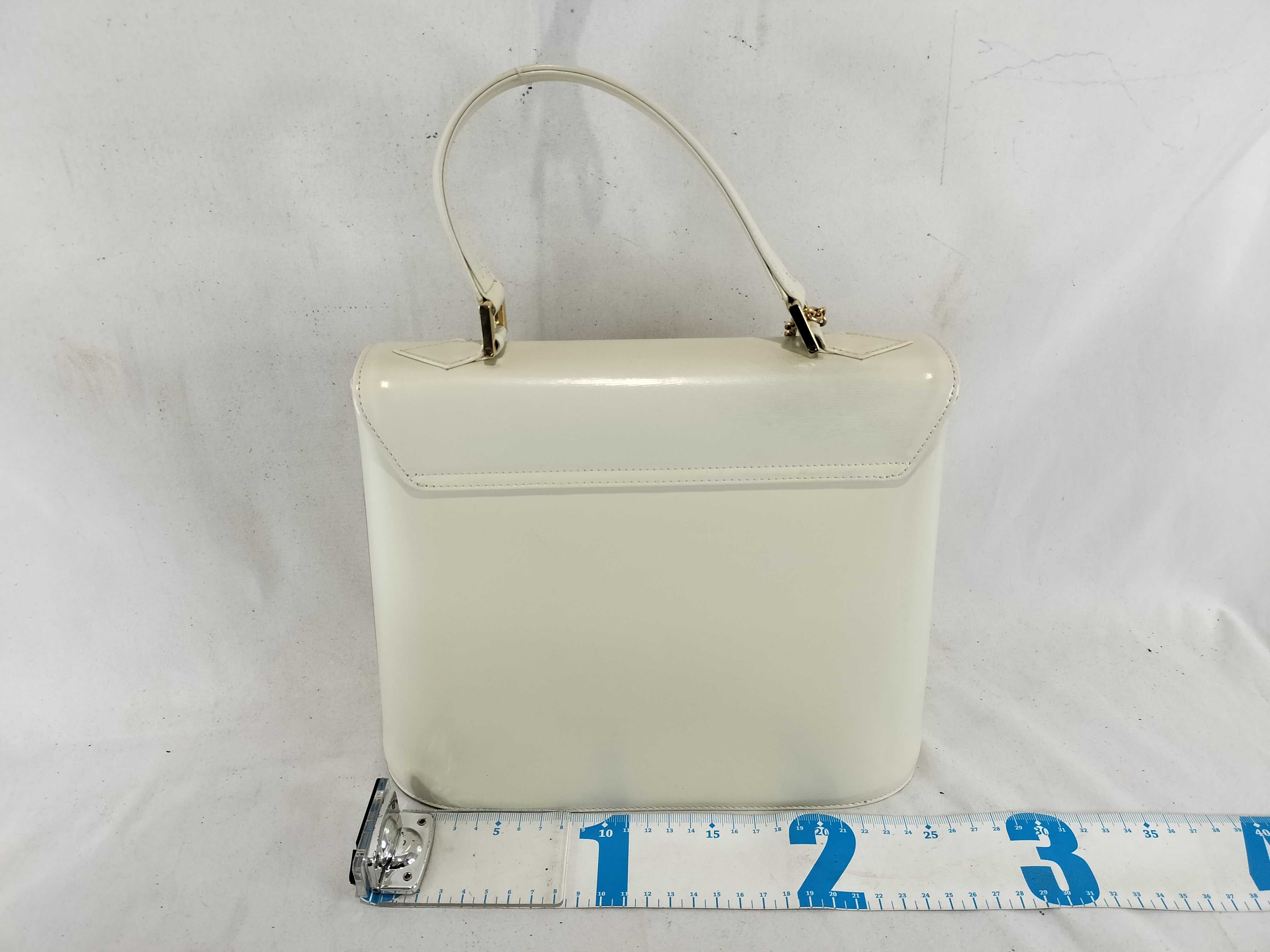 Leather Handbag (White) — view 2