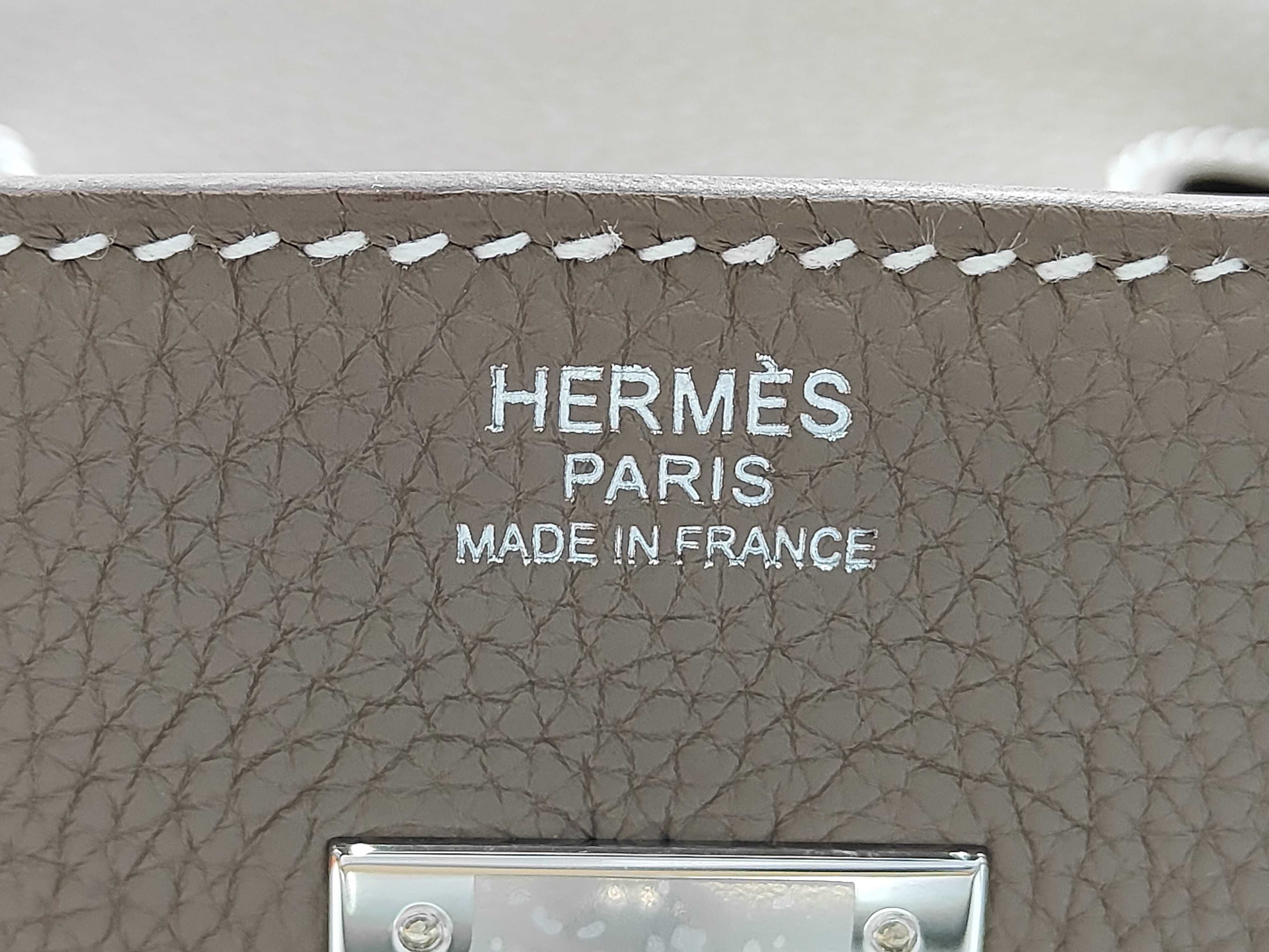 Birkin 30 Togo Etoupe SS K stamp handbag — view 13