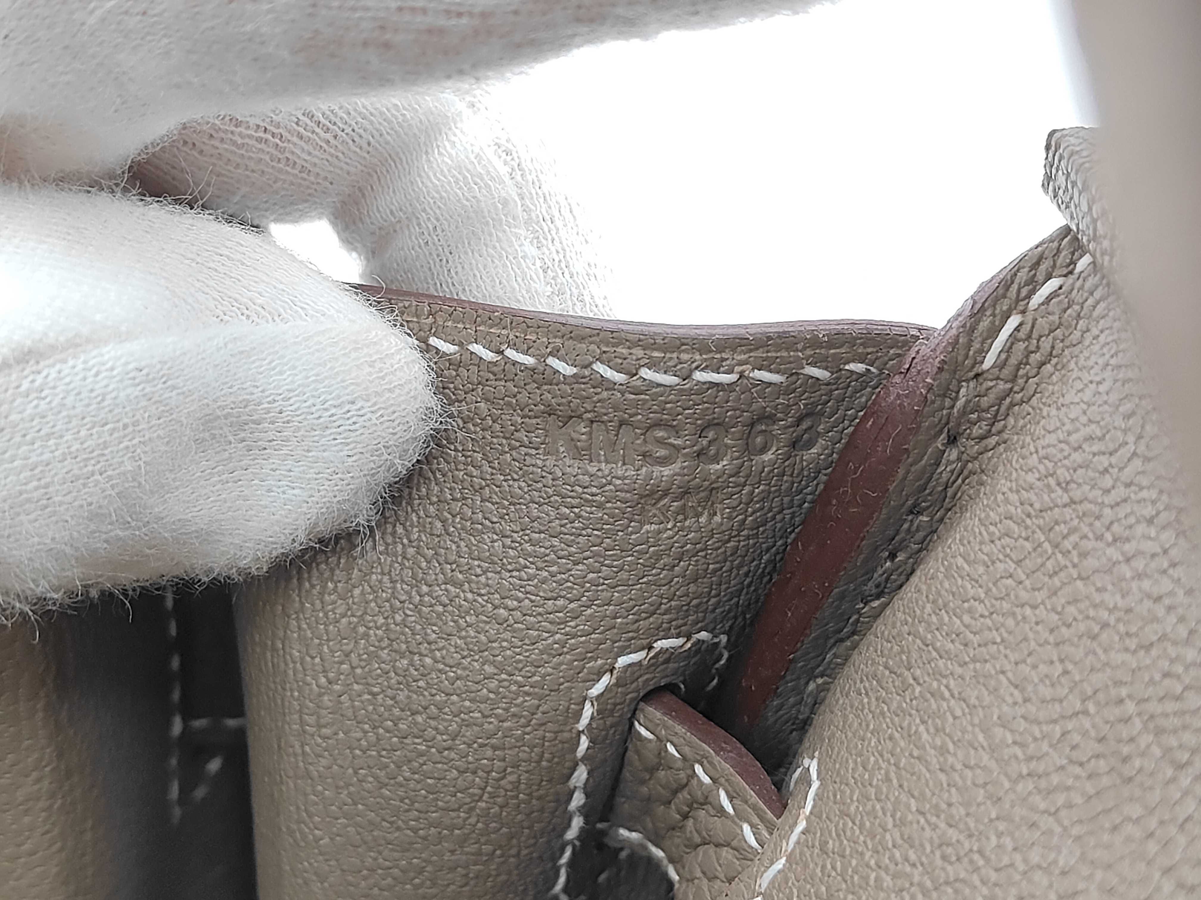 Birkin 30 Togo Etoupe SS K stamp handbag — view 14