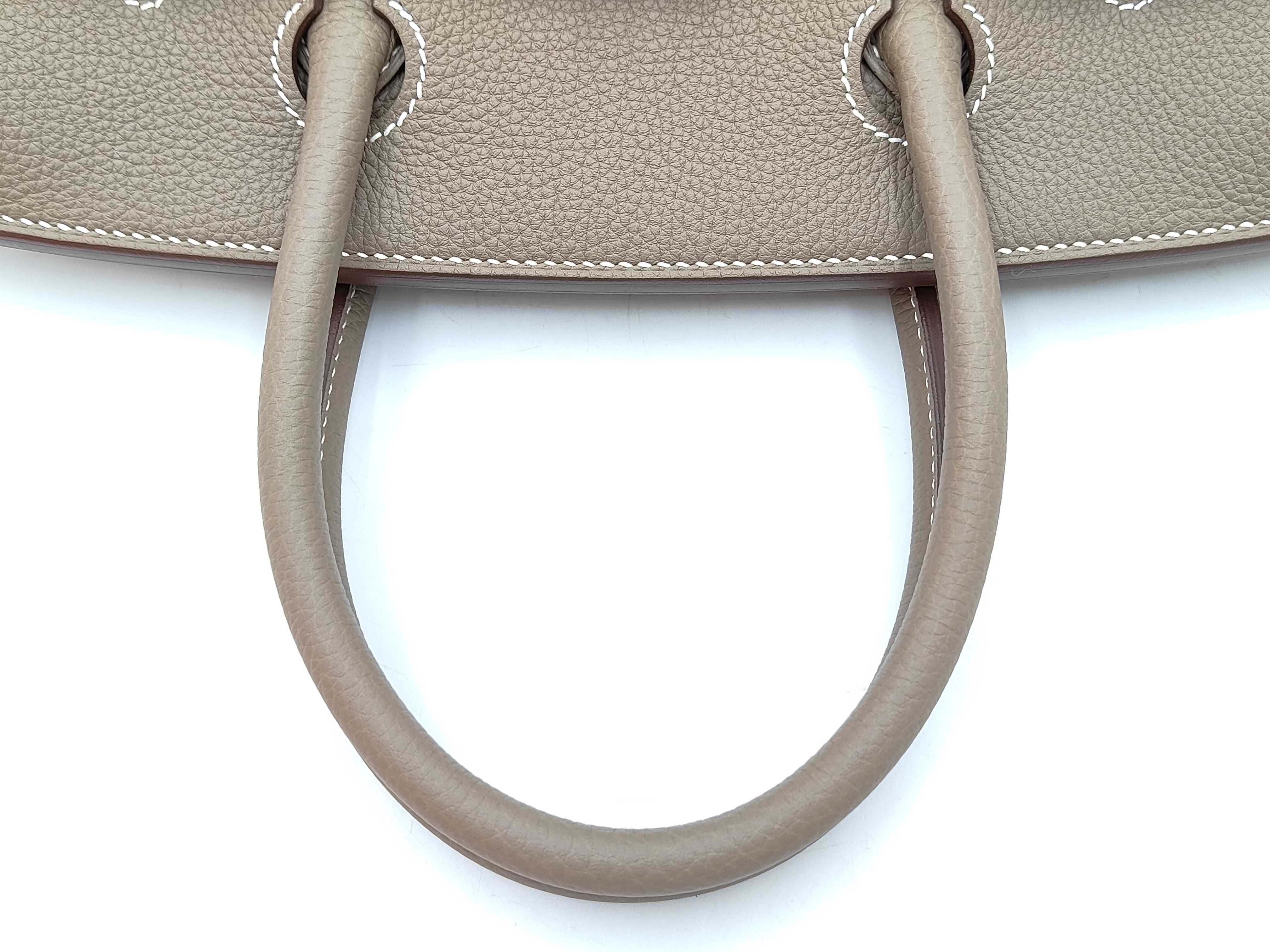 Birkin 30 Togo Etoupe SS K stamp handbag — view 3