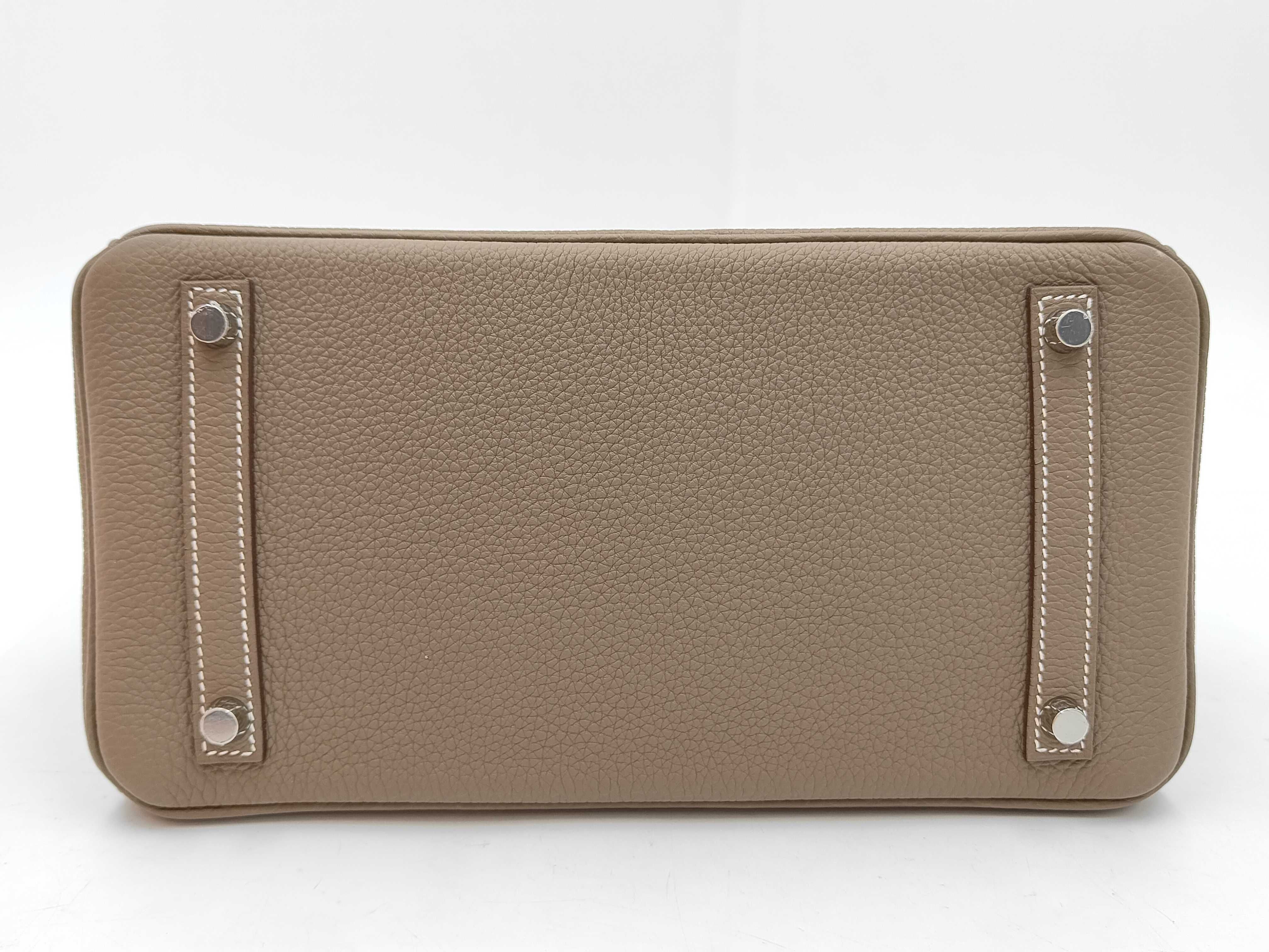 Birkin 30 Togo Etoupe SS K stamp handbag — view 6