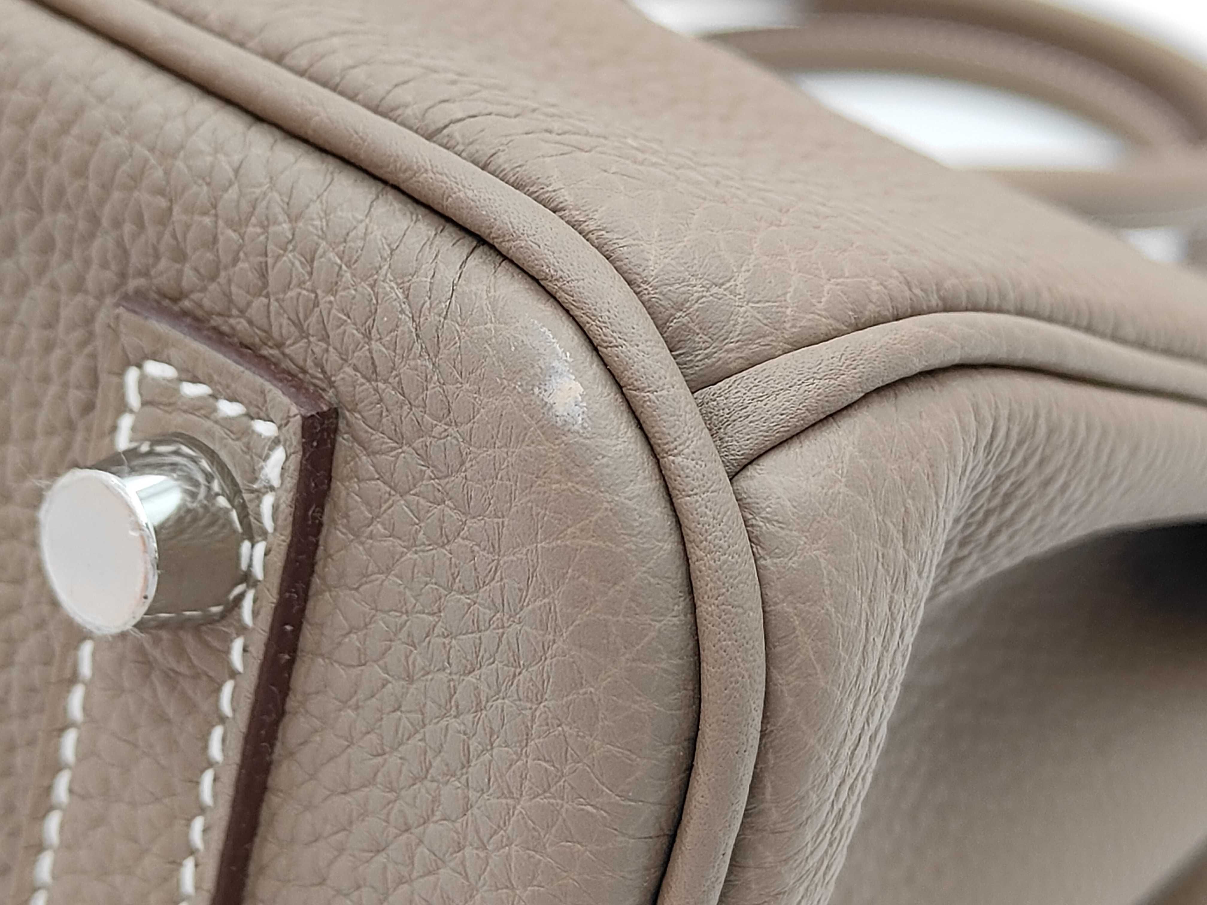 Birkin 30 Togo Etoupe SS K stamp handbag — view 7