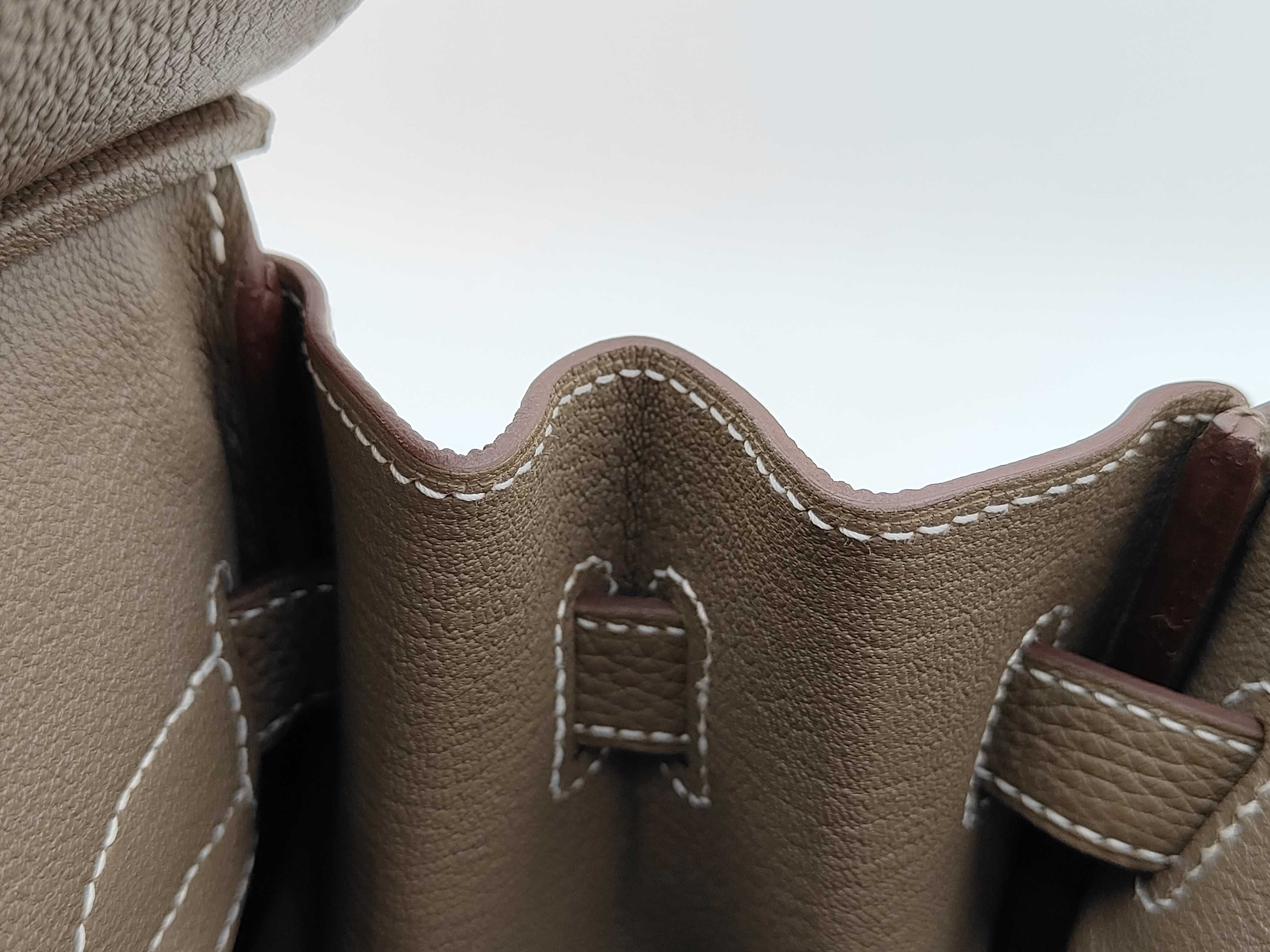 Birkin 30 Togo Etoupe SS K stamp handbag — view 8