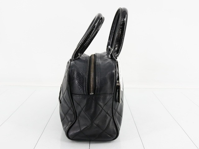 Matelassé caviar leather mini Boston bag, with sticker, serial number 6. — view 3