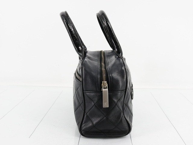 Matelassé caviar leather mini Boston bag, with sticker, serial number 6. — view 4