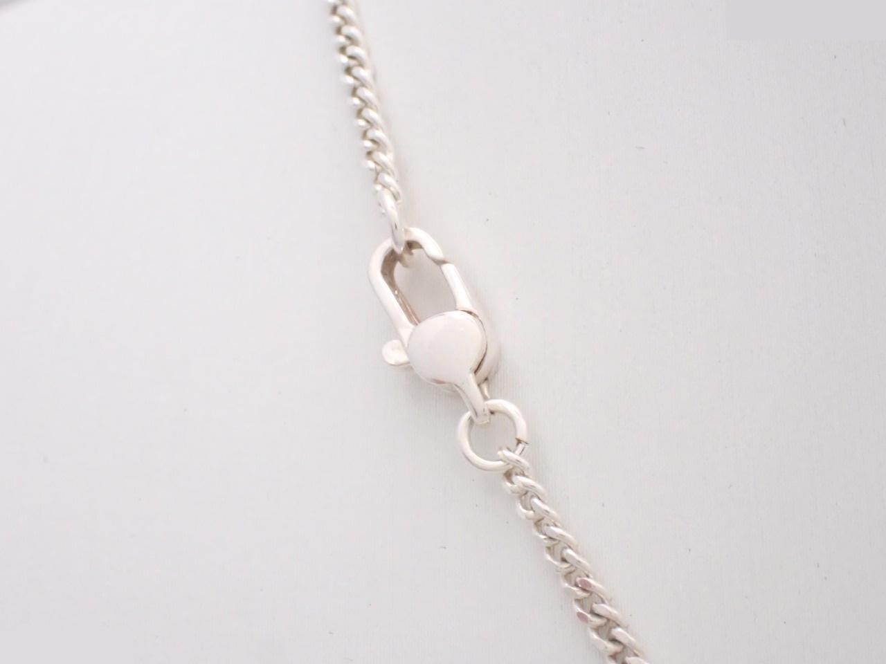 Cutout Necklace, 925 Sterling Silver, 11.2g, Chain approx. 45cm — view 2