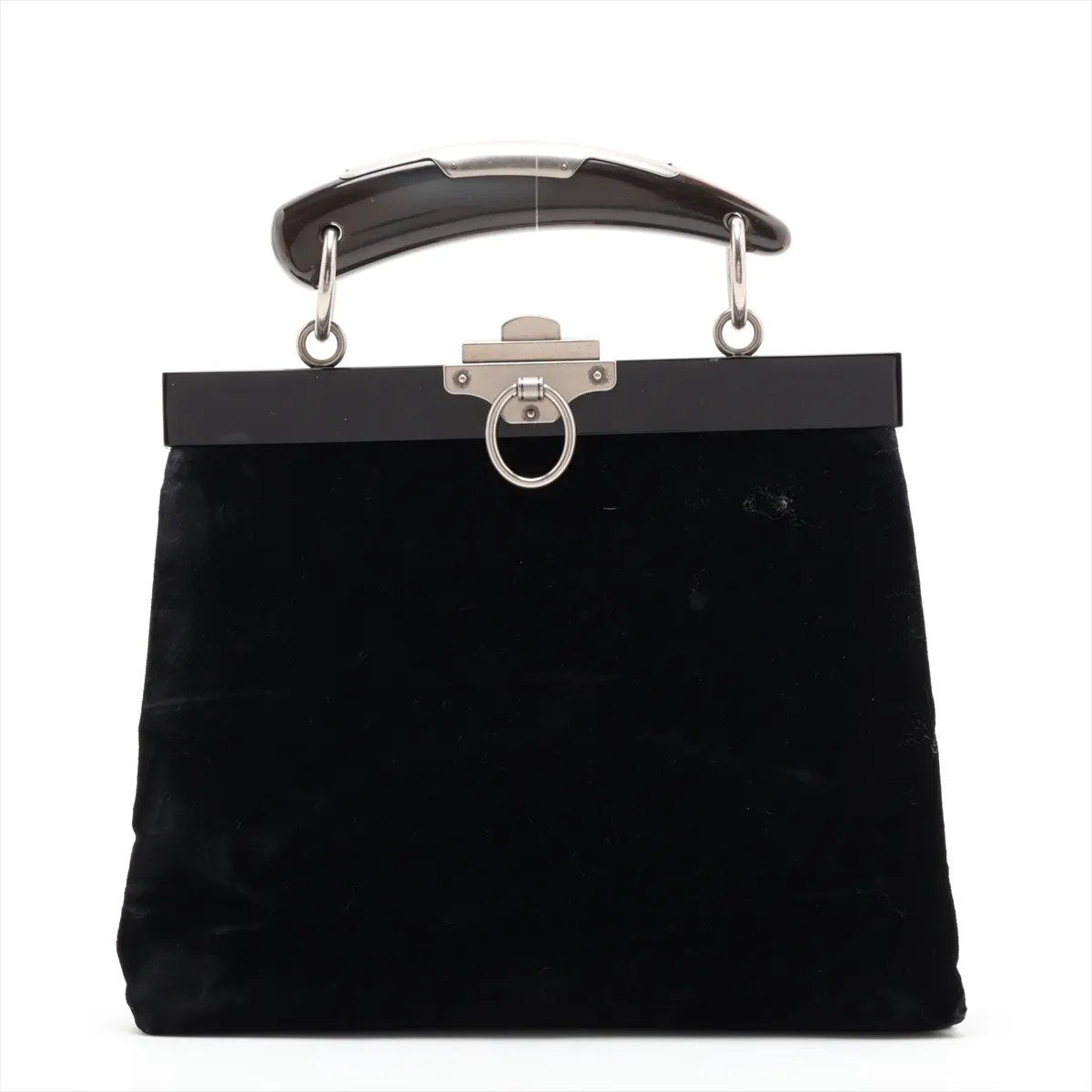 Mombasa Velvet Handbag, Black