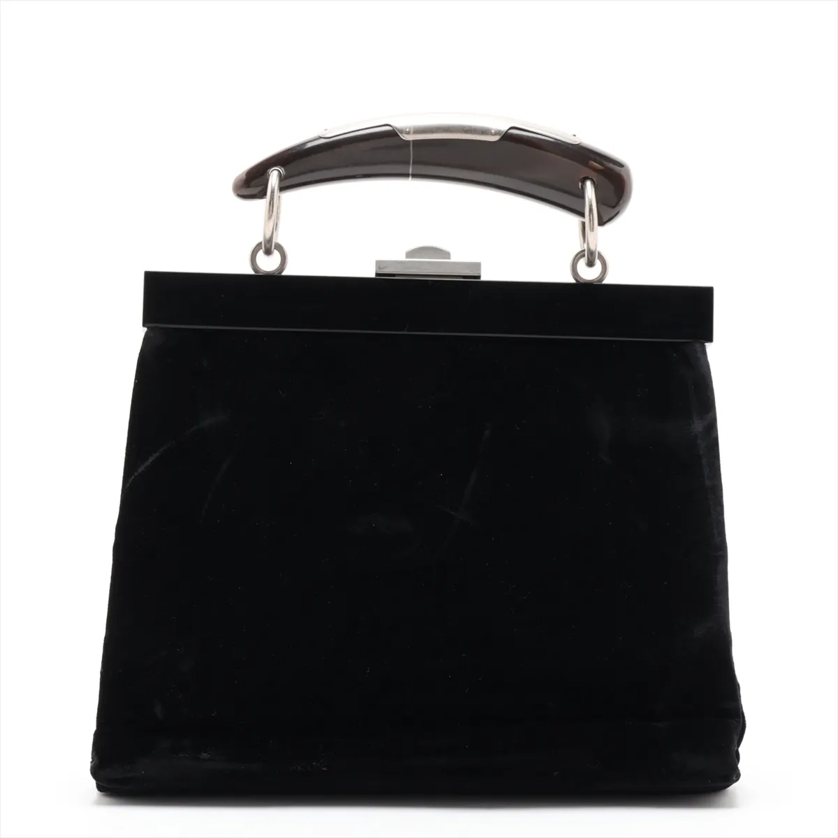 Mombasa Velvet Handbag, Black — view 2
