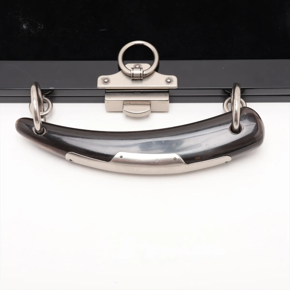 Mombasa Velvet Handbag, Black — view 5