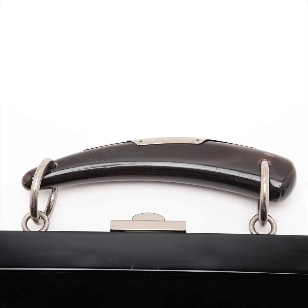 Mombasa Velvet Handbag, Black — view 6