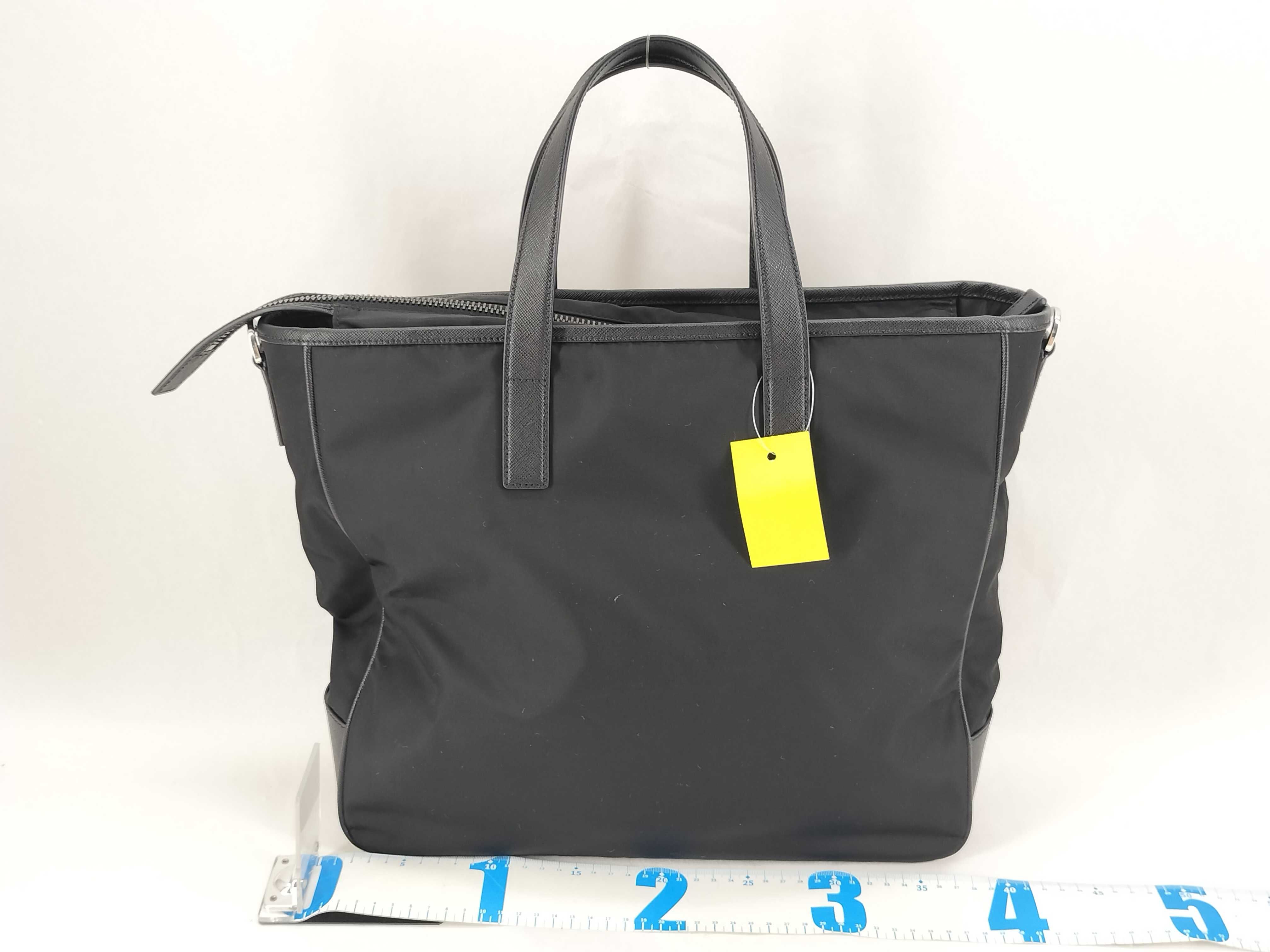 Nylon Triangle Logo Tote Bag 2way Shoulder Bag Tote Bag — view 2