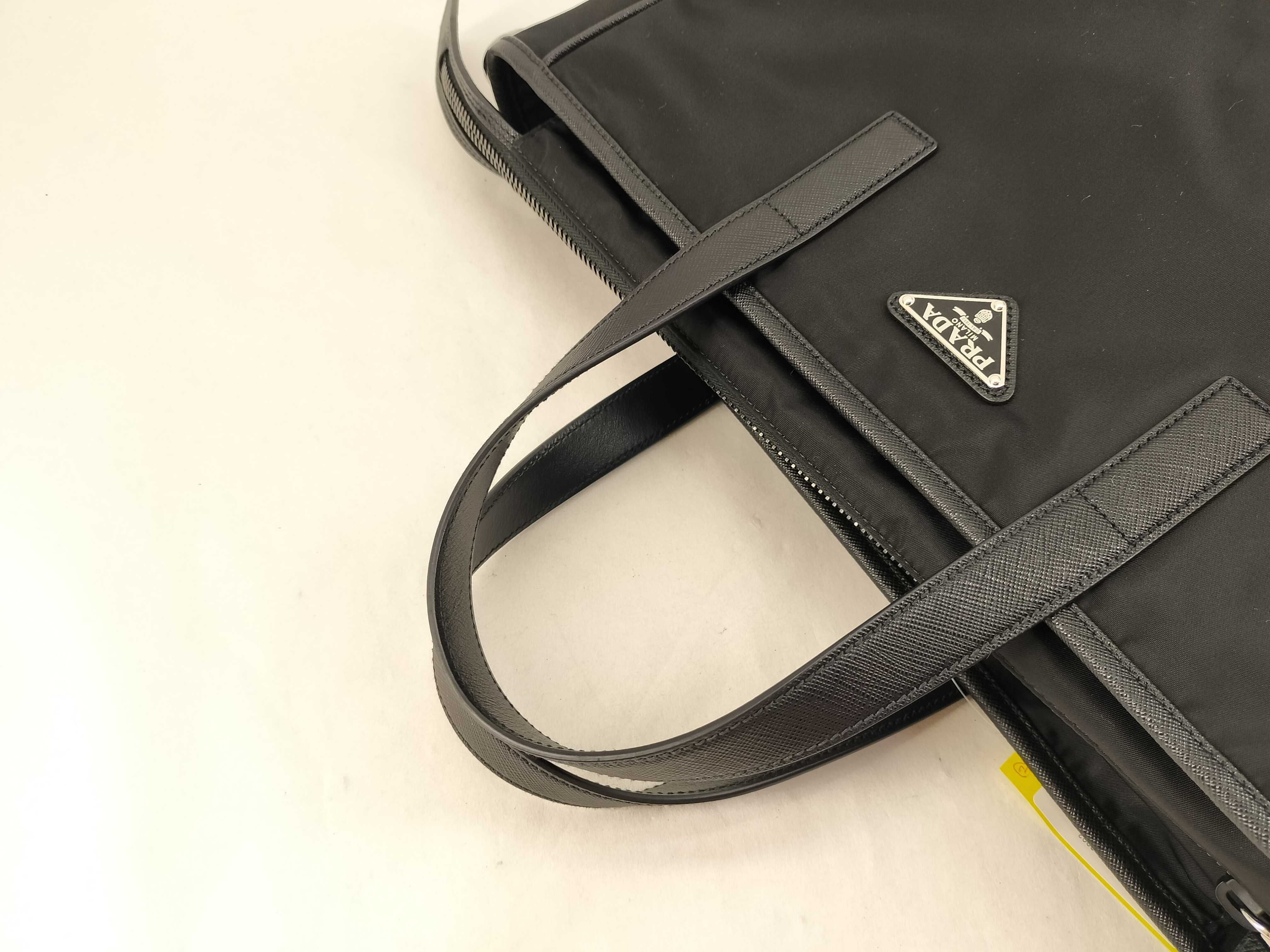 Nylon Triangle Logo Tote Bag 2way Shoulder Bag Tote Bag — view 3
