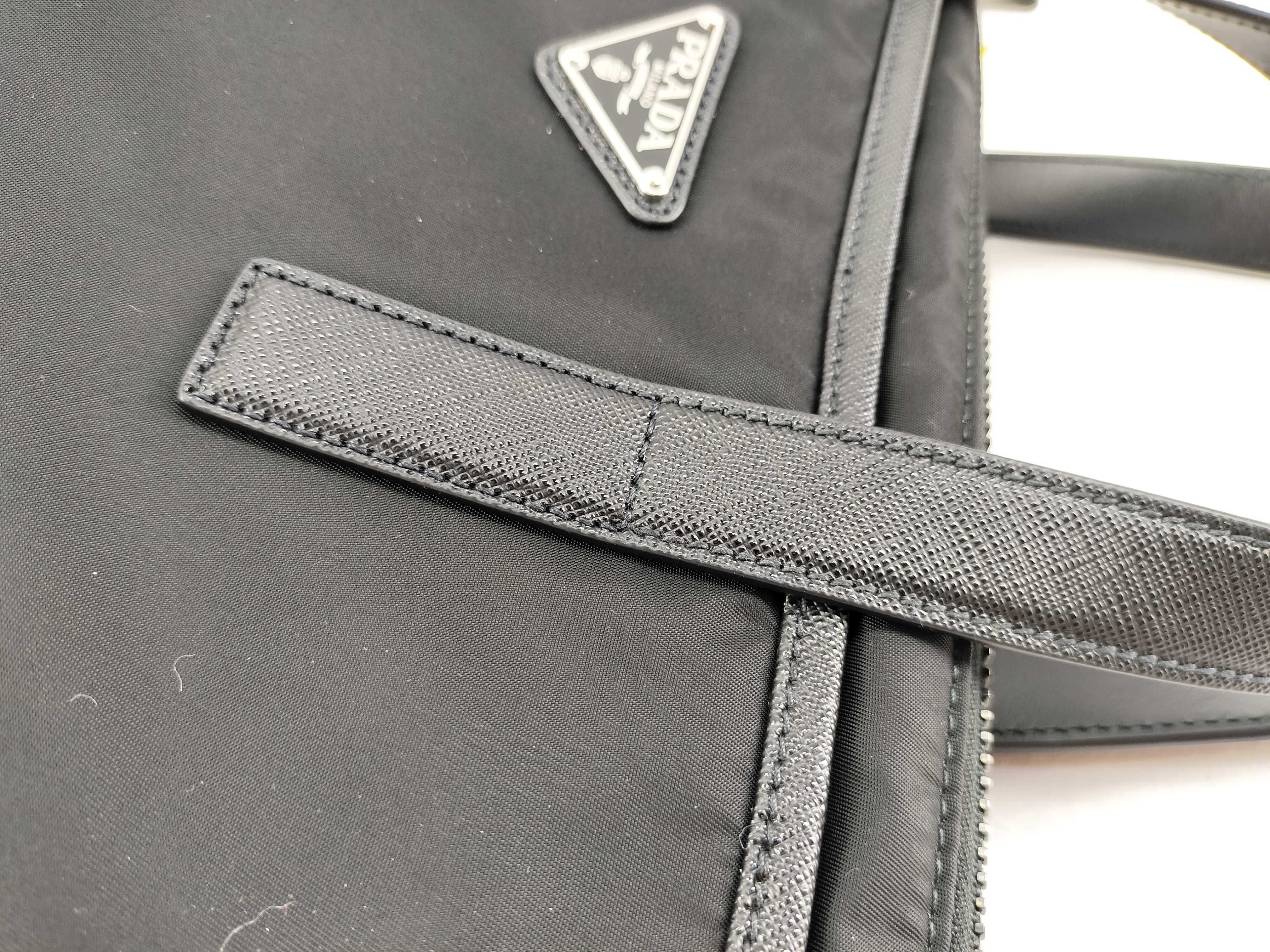 Nylon Triangle Logo Tote Bag 2way Shoulder Bag Tote Bag — view 6