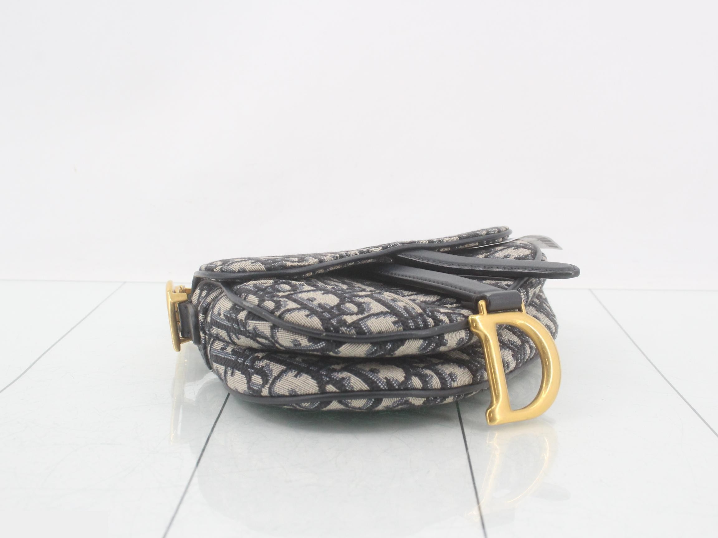 Saddle Oblique Canvas Handbag — view 5