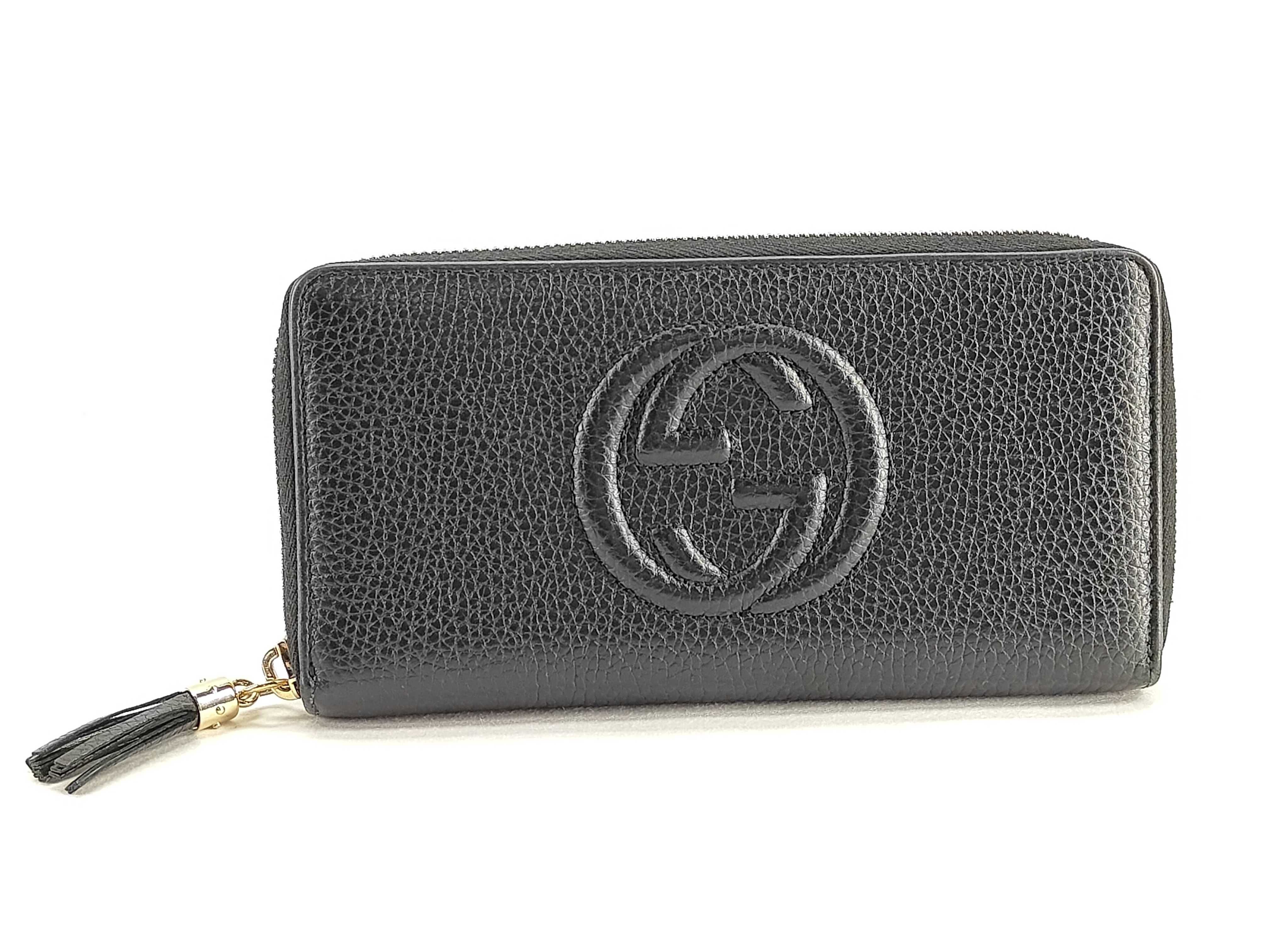Soho Gucci long wallet with box and dust bag.
