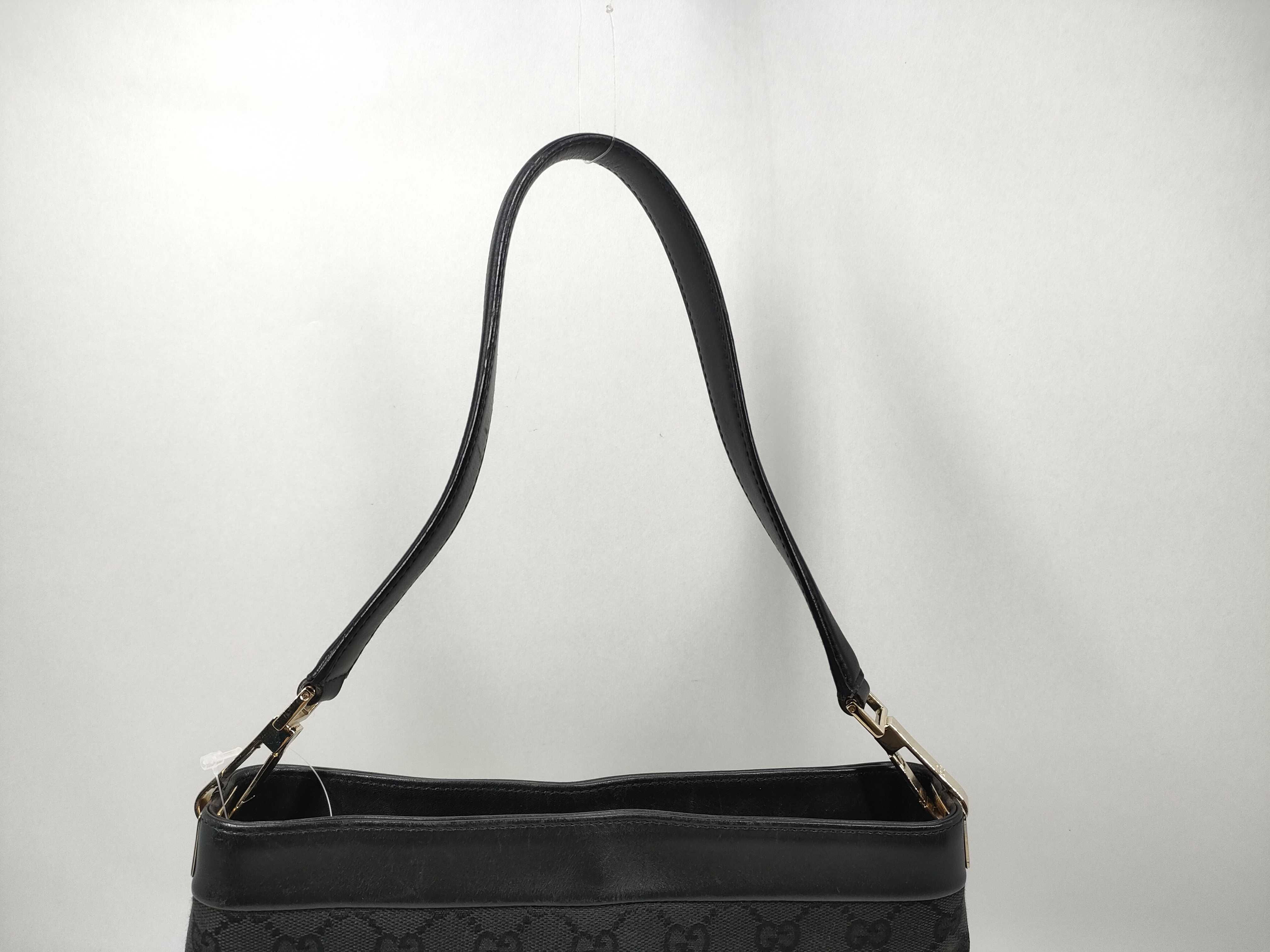 GG Canvas Shoulder Bag, Black — view 4
