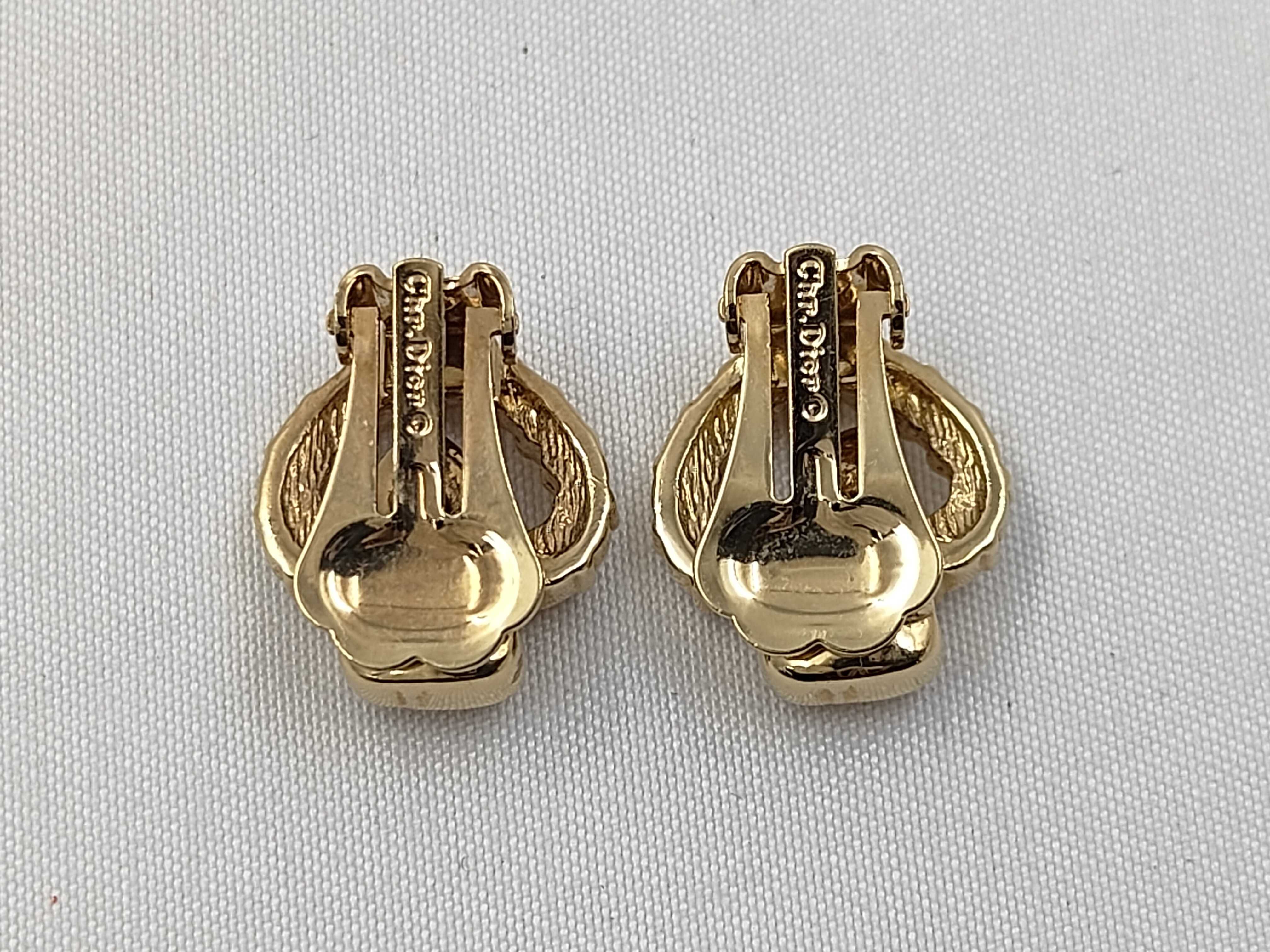 rhinestone earrings — view 2