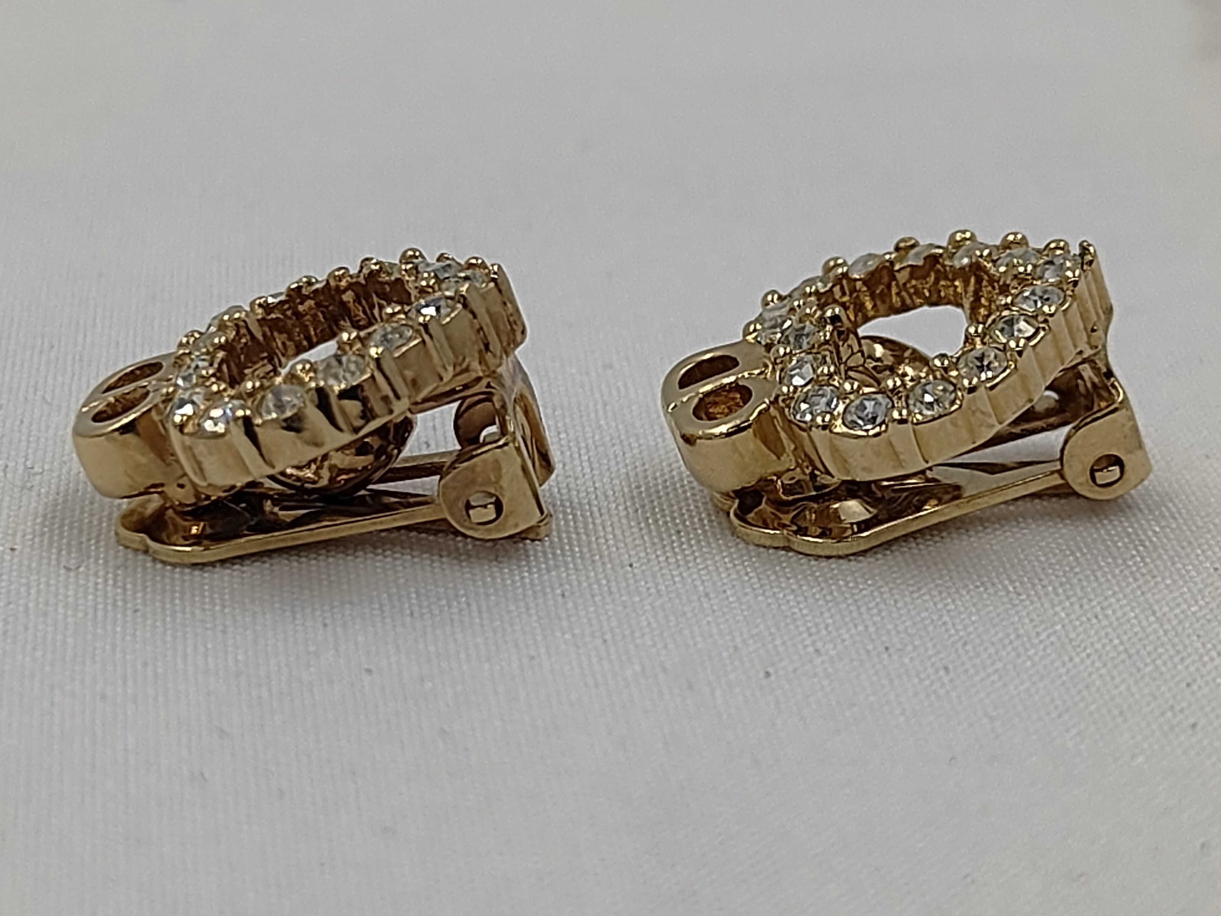 rhinestone earrings — view 3