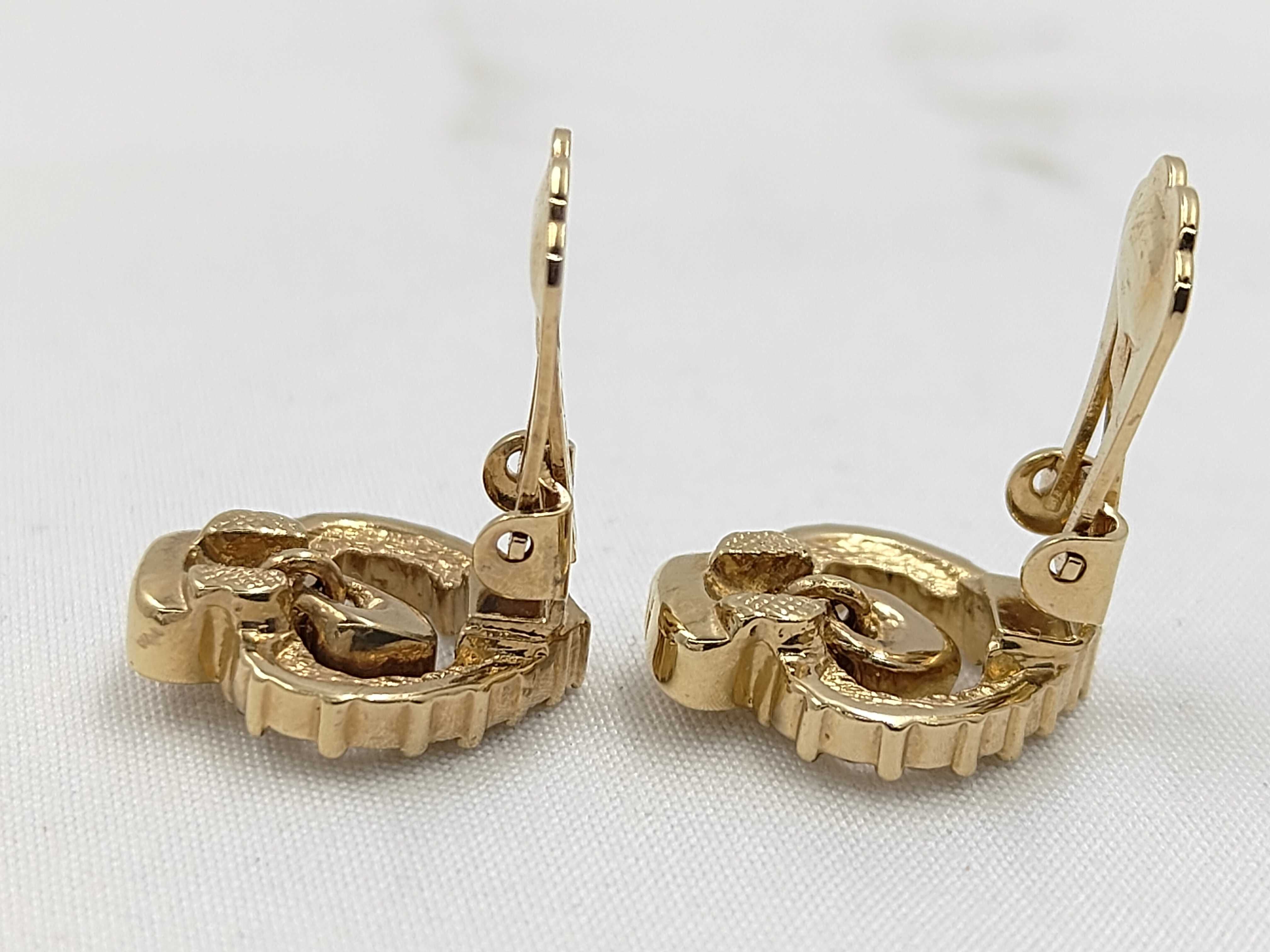 rhinestone earrings — view 4