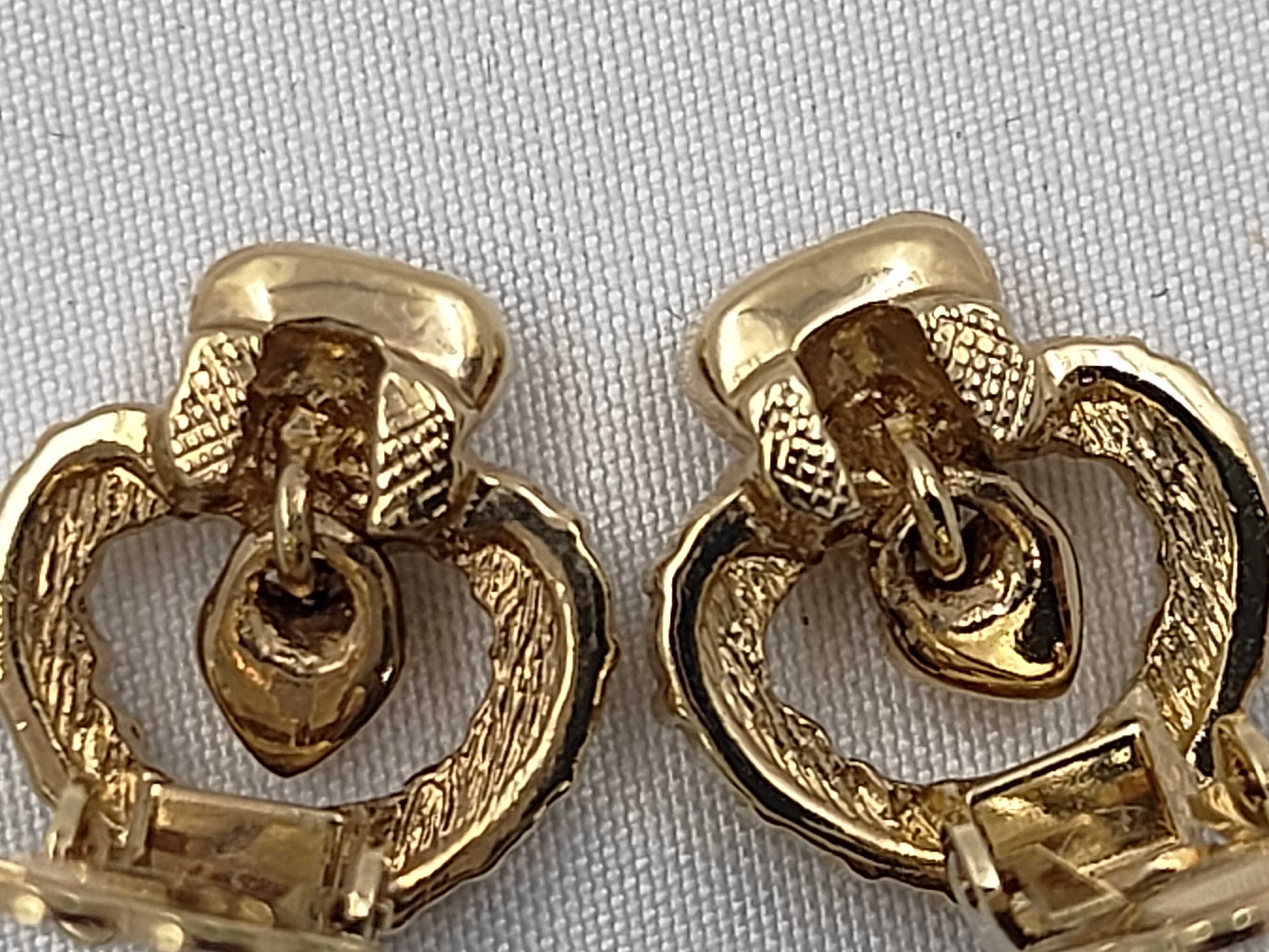 rhinestone earrings — view 7