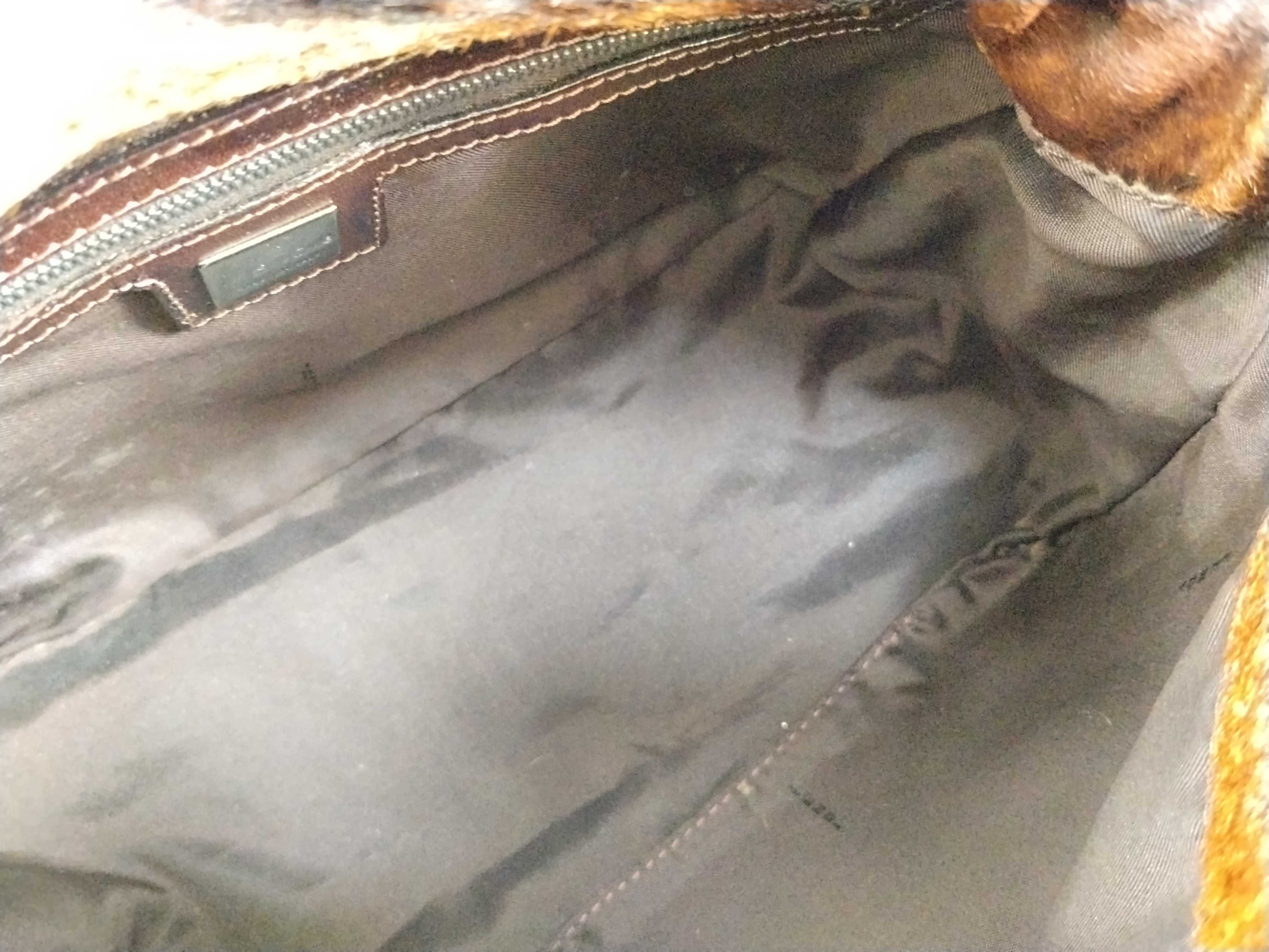 Mamma Fendi Calf Hair Mamma Bucket Handbag — view 11