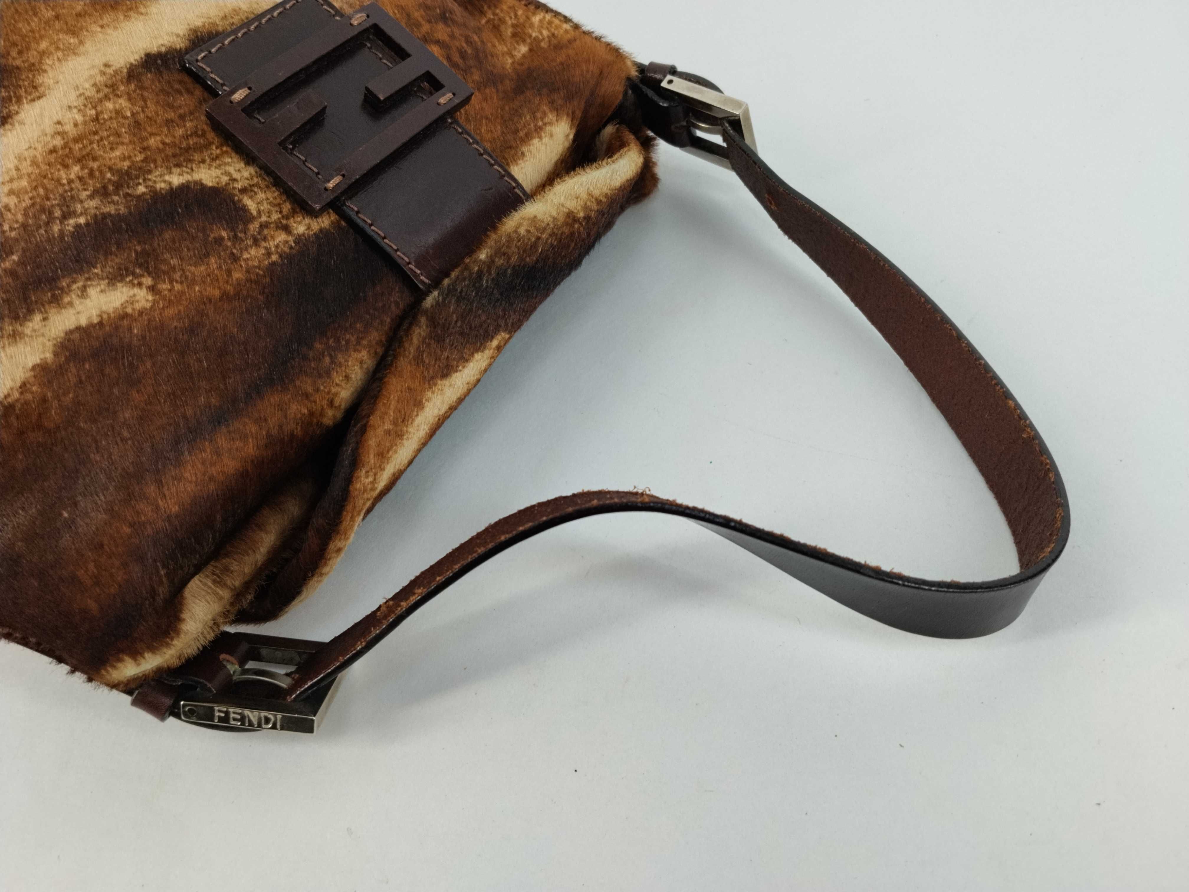 Mamma Fendi Calf Hair Mamma Bucket Handbag — view 3