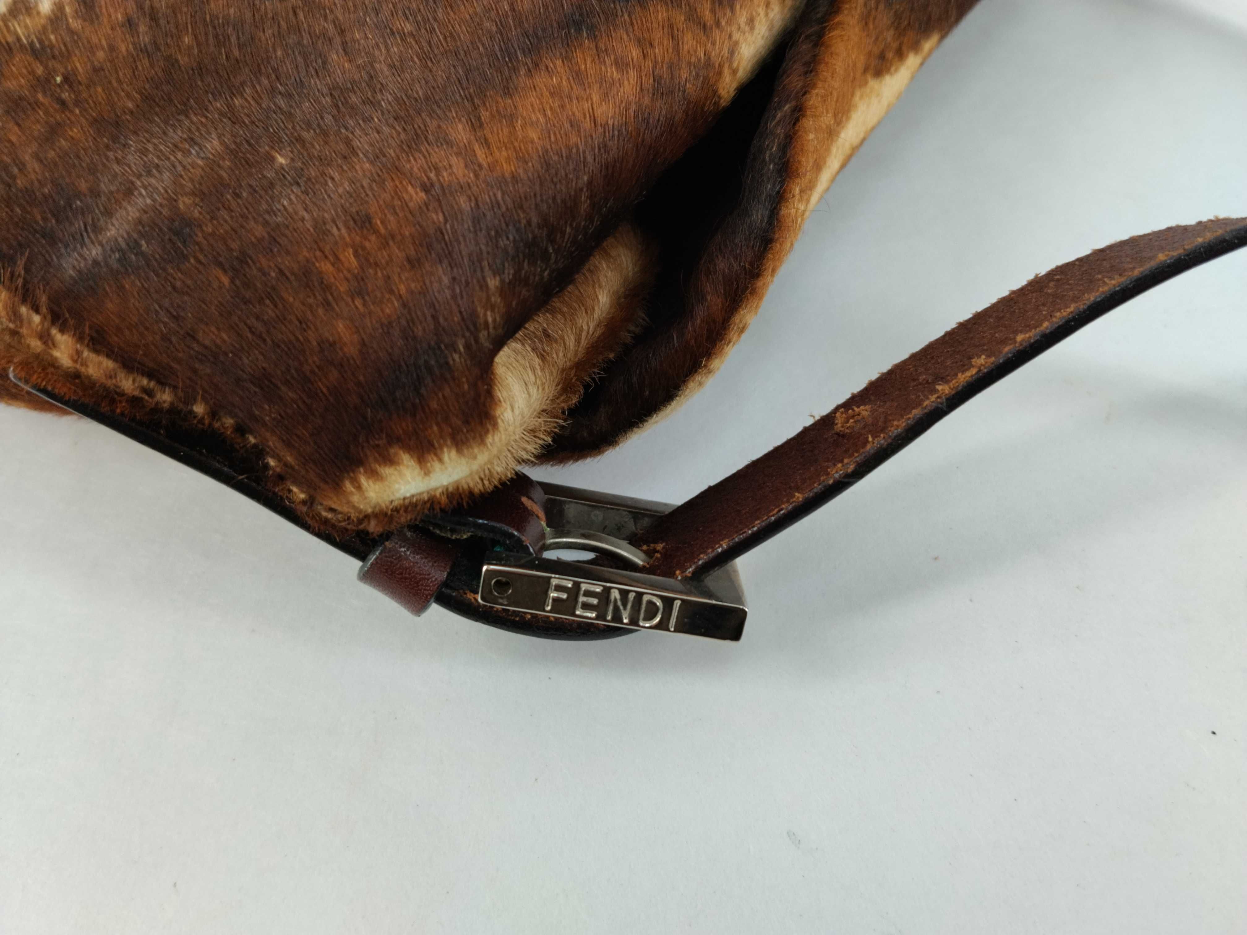 Mamma Fendi Calf Hair Mamma Bucket Handbag — view 5