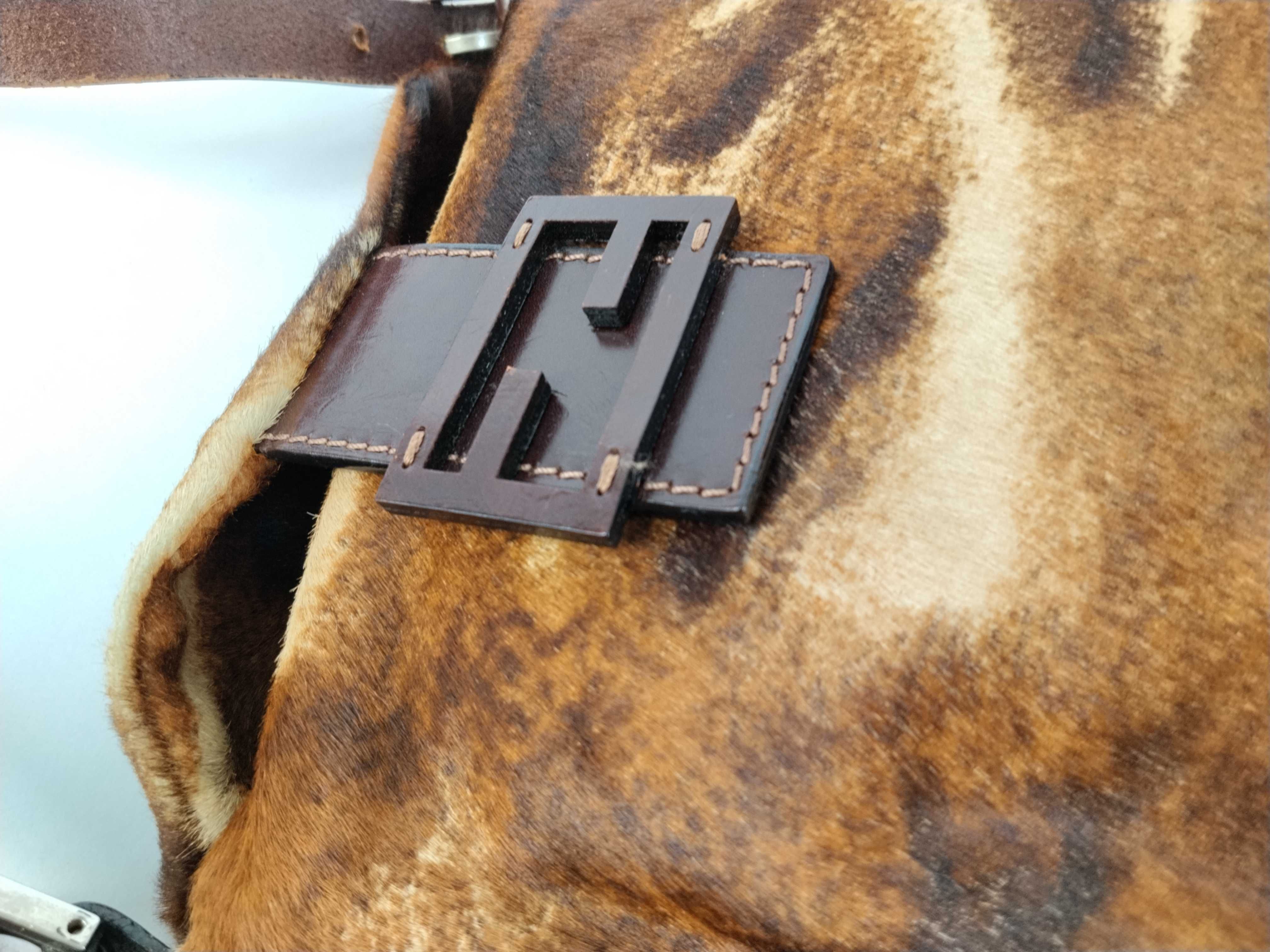 Mamma Fendi Calf Hair Mamma Bucket Handbag — view 8