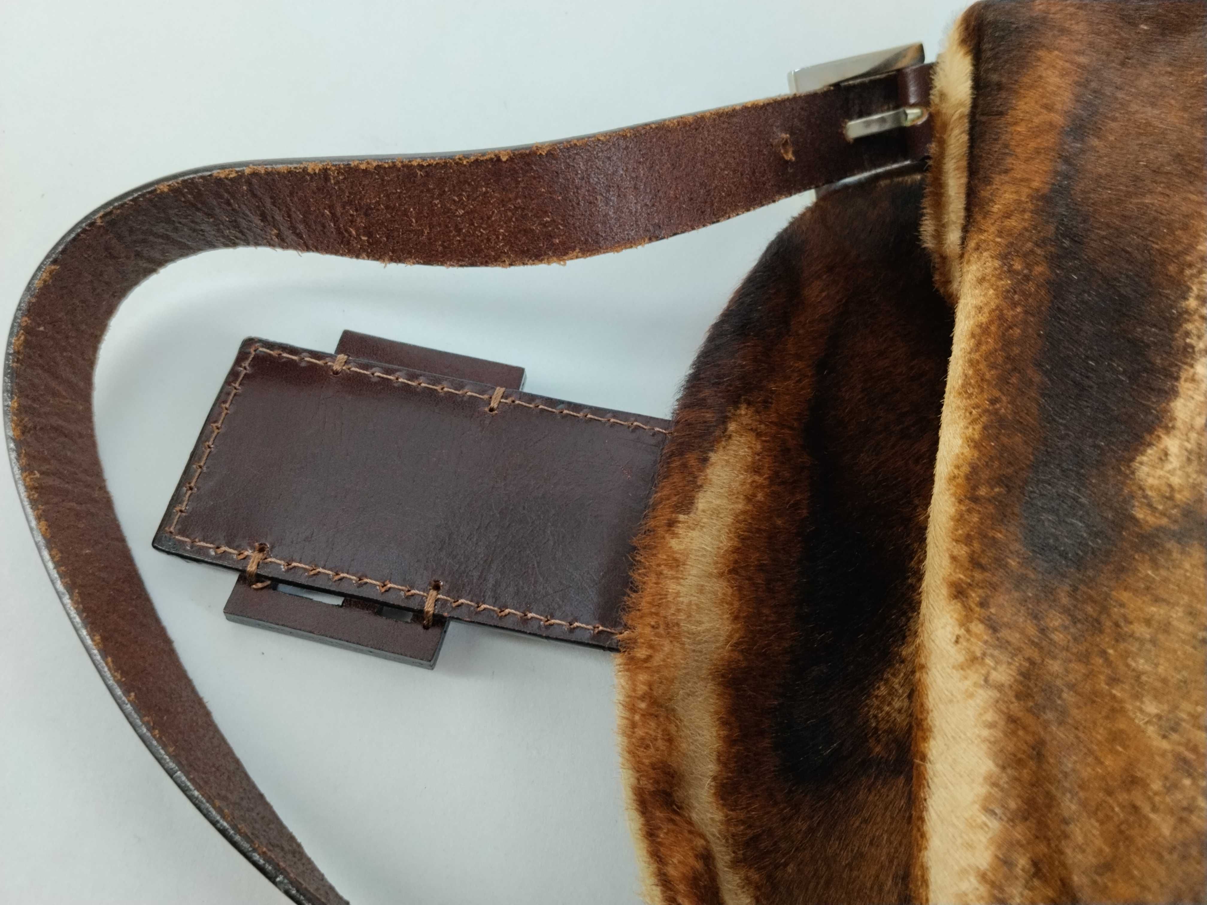 Mamma Fendi Calf Hair Mamma Bucket Handbag — view 9