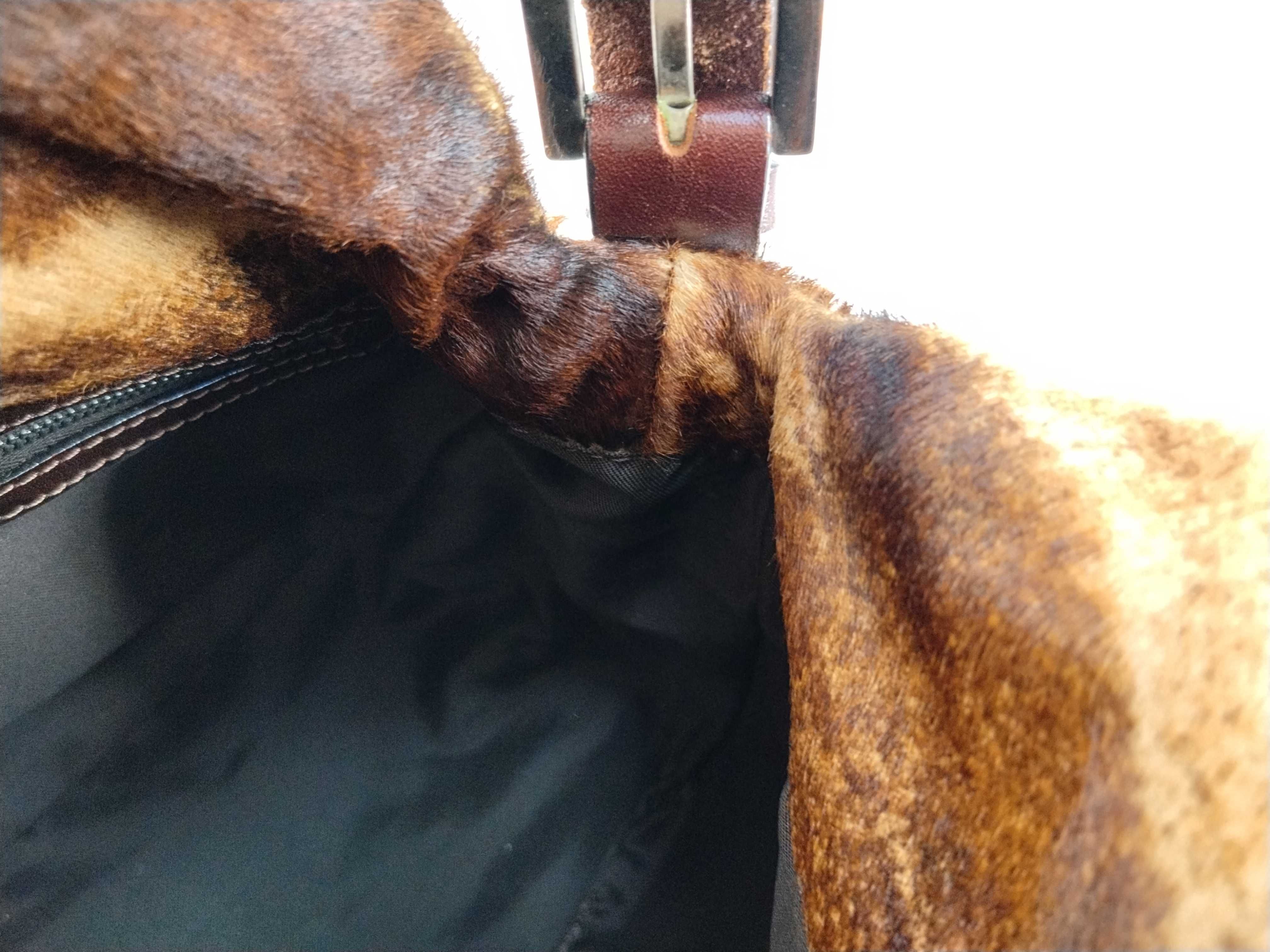 Mamma Fendi Calf Hair Mamma Bucket Handbag — view 10