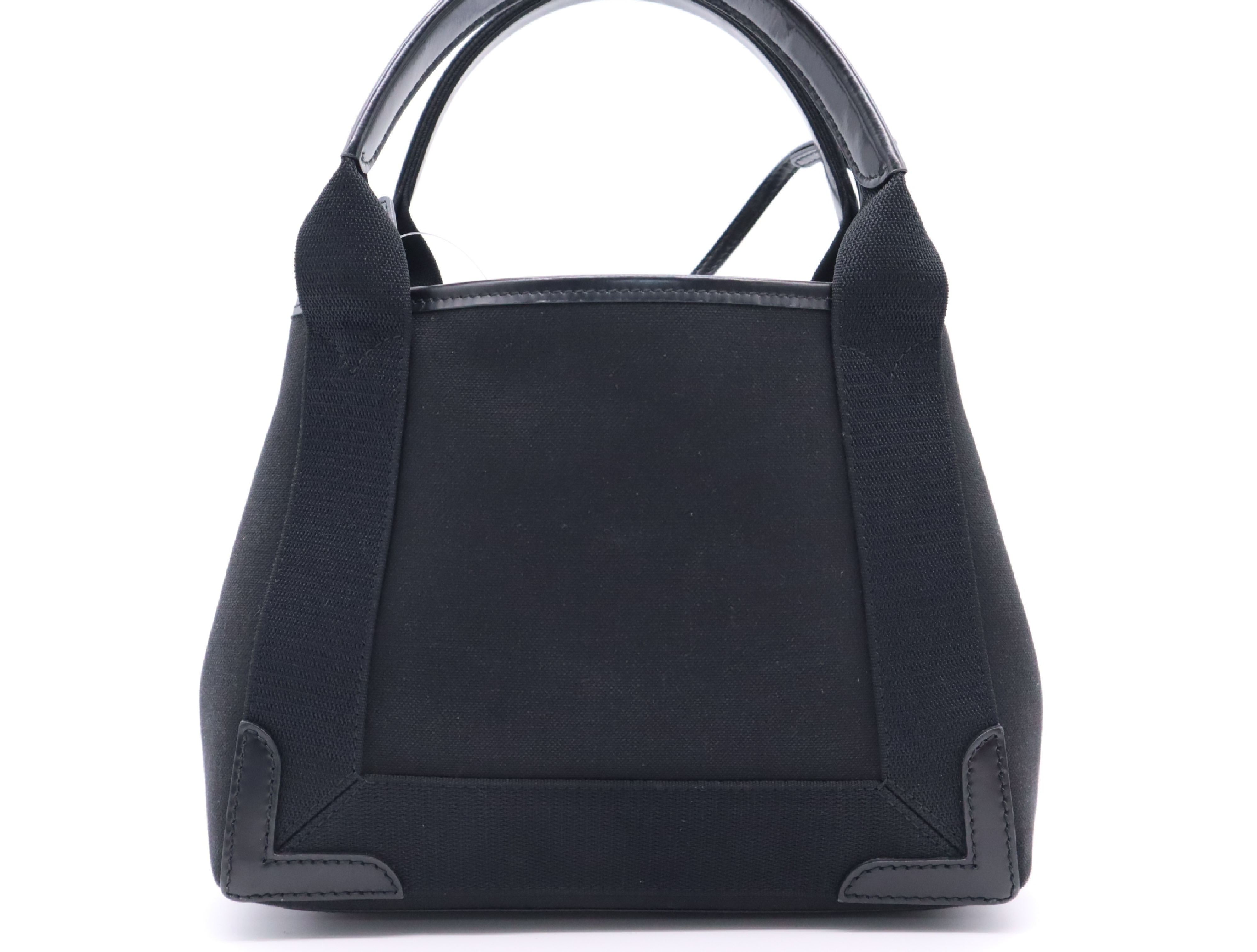 390346 Canvas Navy Cabas XS Handbag with Strap and Pouch — view 2