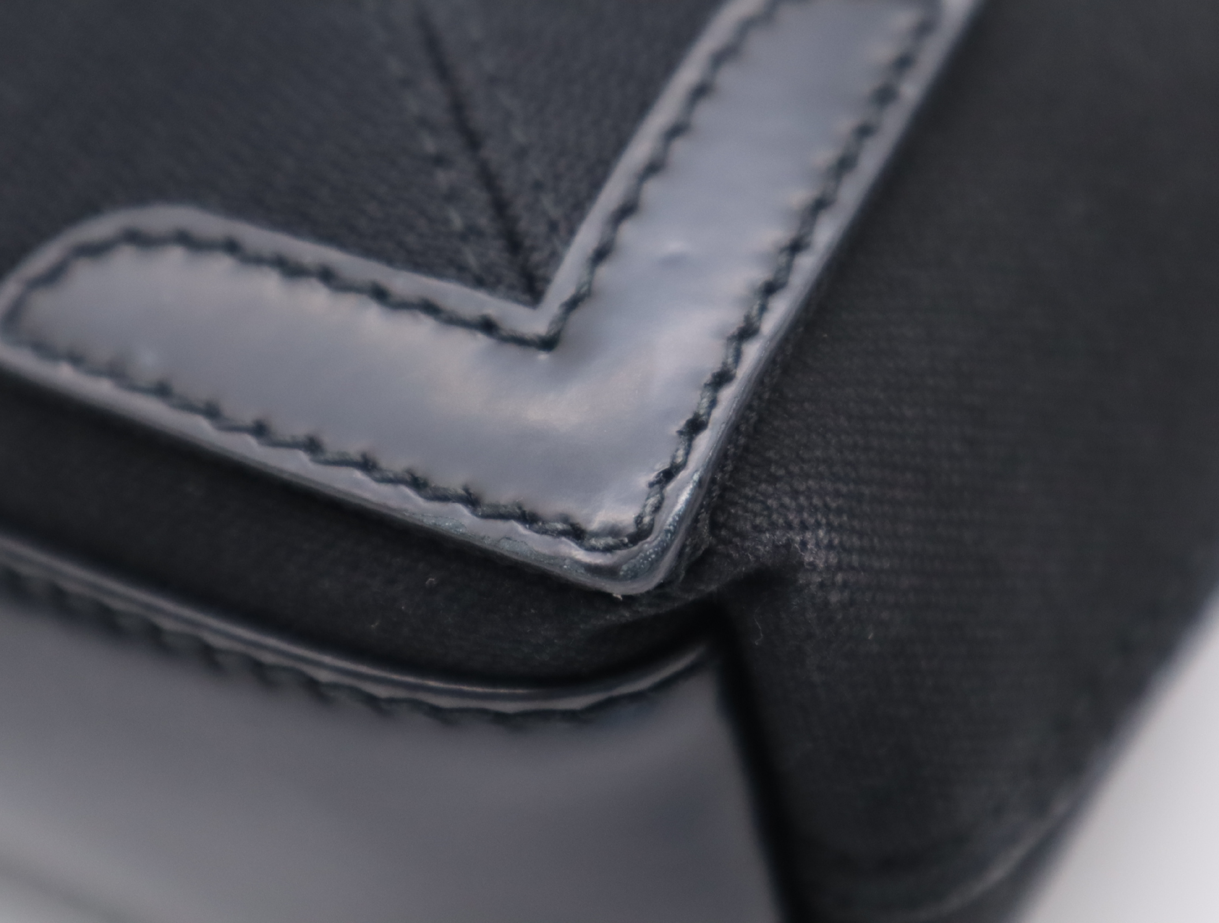 390346 Canvas Navy Cabas XS Handbag with Strap and Pouch — view 7