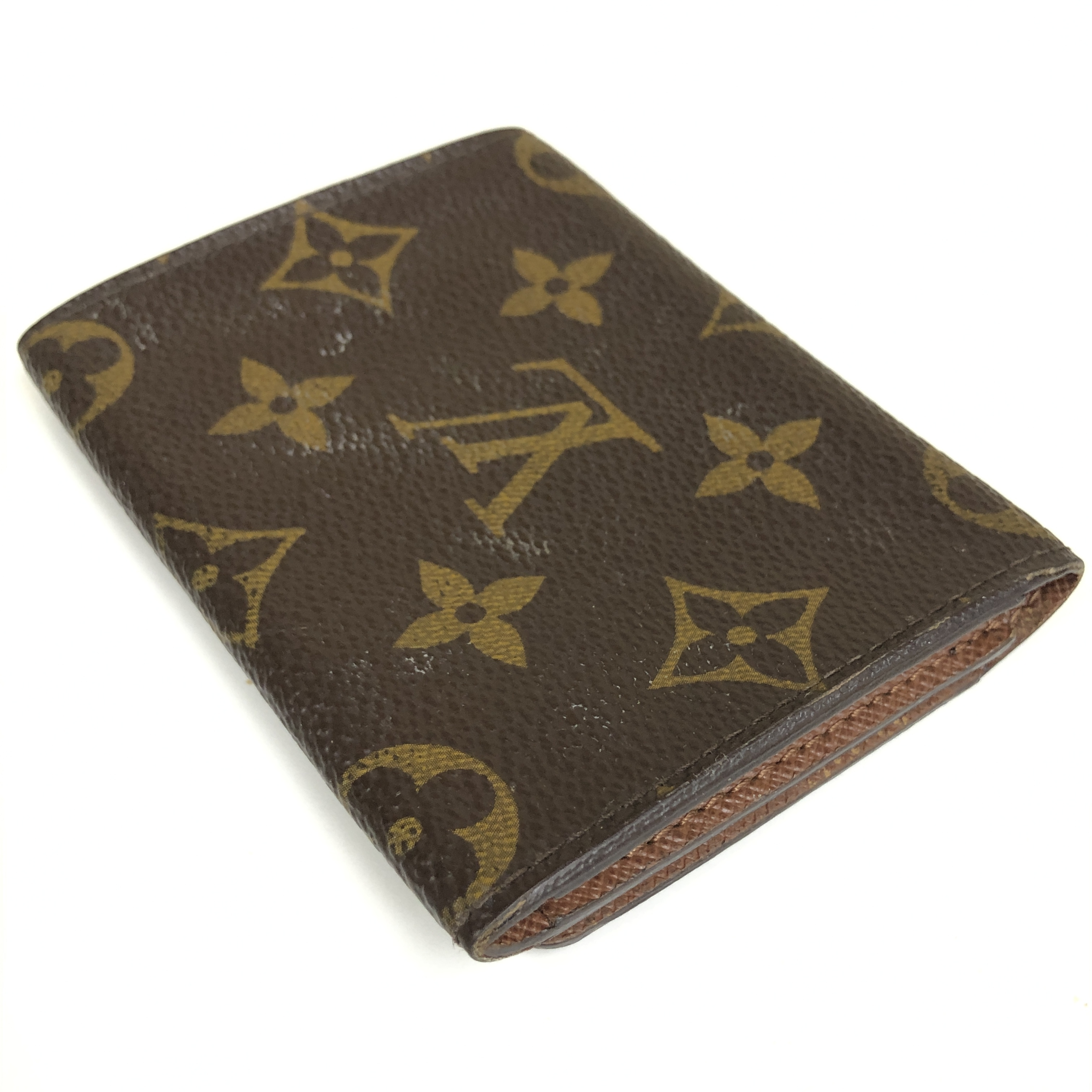 No stickiness Louis Vuitton Monogram Enveloppe Carte de Visite M62920 Card Case CA4028 Business Card Holder Pass Case Made in Spain Card Case — view 5