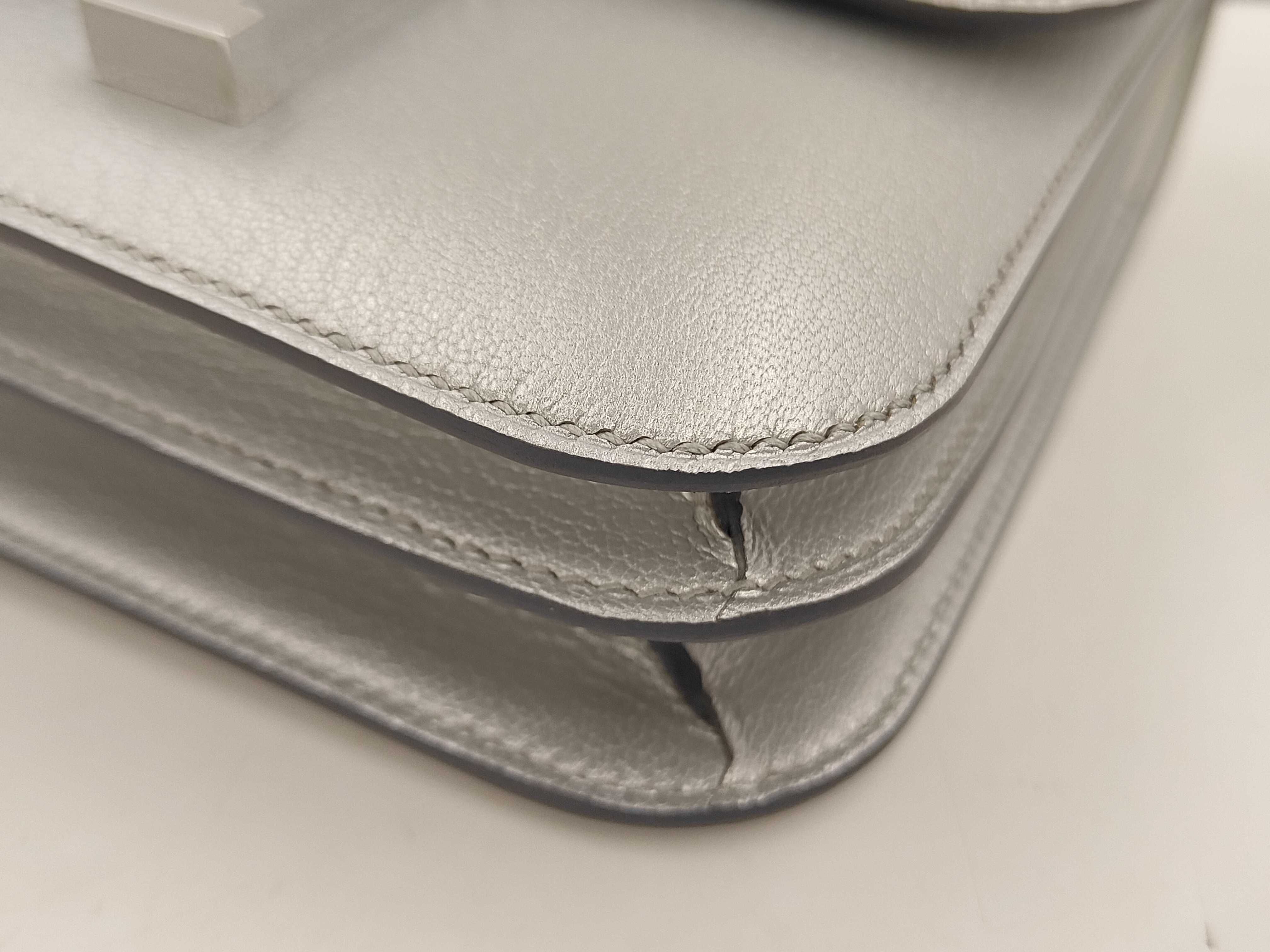 Constance Mini Chevre Argent Silver Hardware G Stamp Shoulder Bag — view 4