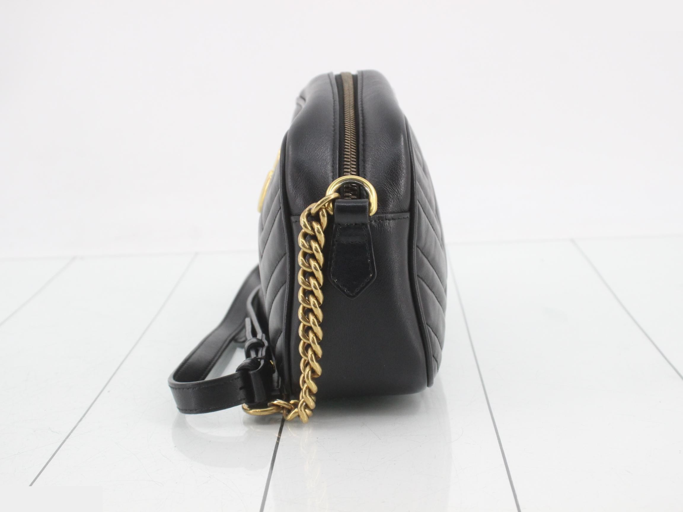 GG Marmont Shoulder Bag, Black — view 3