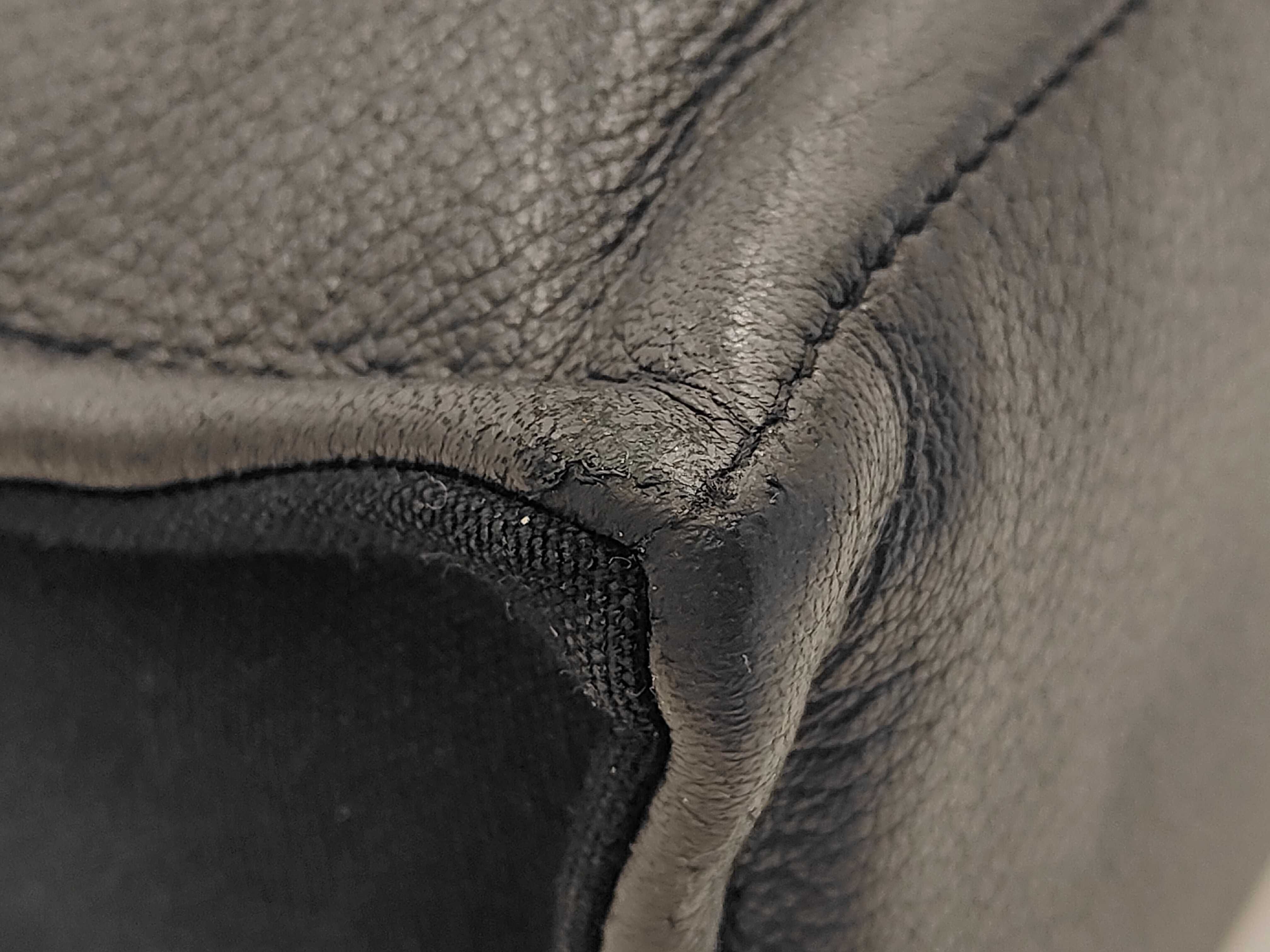 Tote Bag Fourre-Tout MM Half Leather Black x Dark Gray Tote Bag — view 7